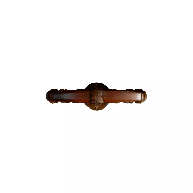 Ancient Rusty Ornate Key 3D Model Low-poly 3D model_7