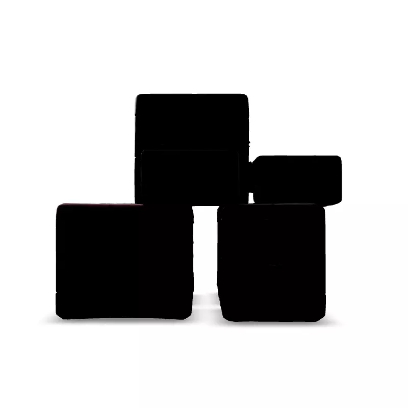 Ancient Rune Engraved Stone Cubes Low-poly 3D model_6