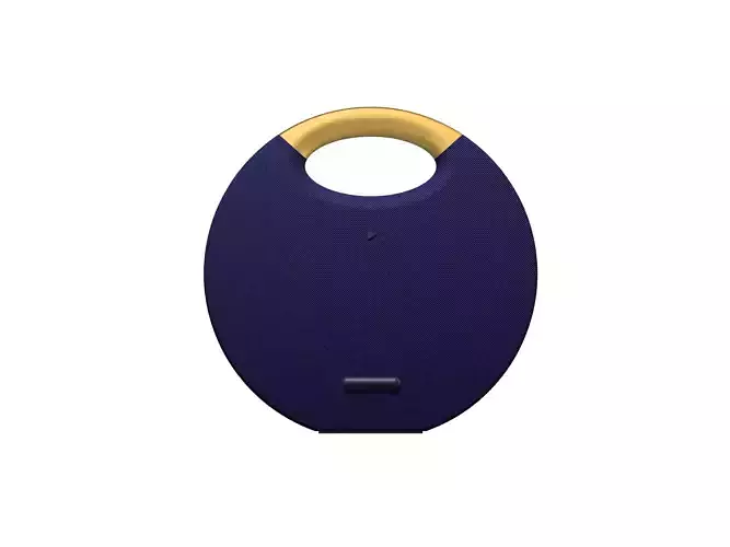 Portable Bluetooth Speaker 3D Model Modern Round Design 3D model