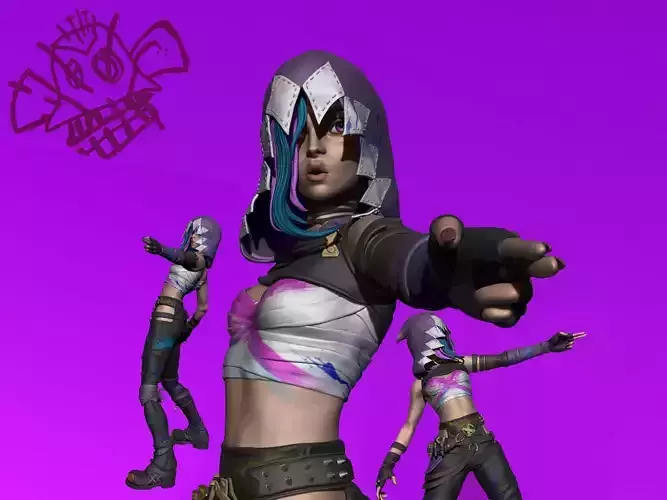 Jinx Arcane Fichier 3D Zbrush