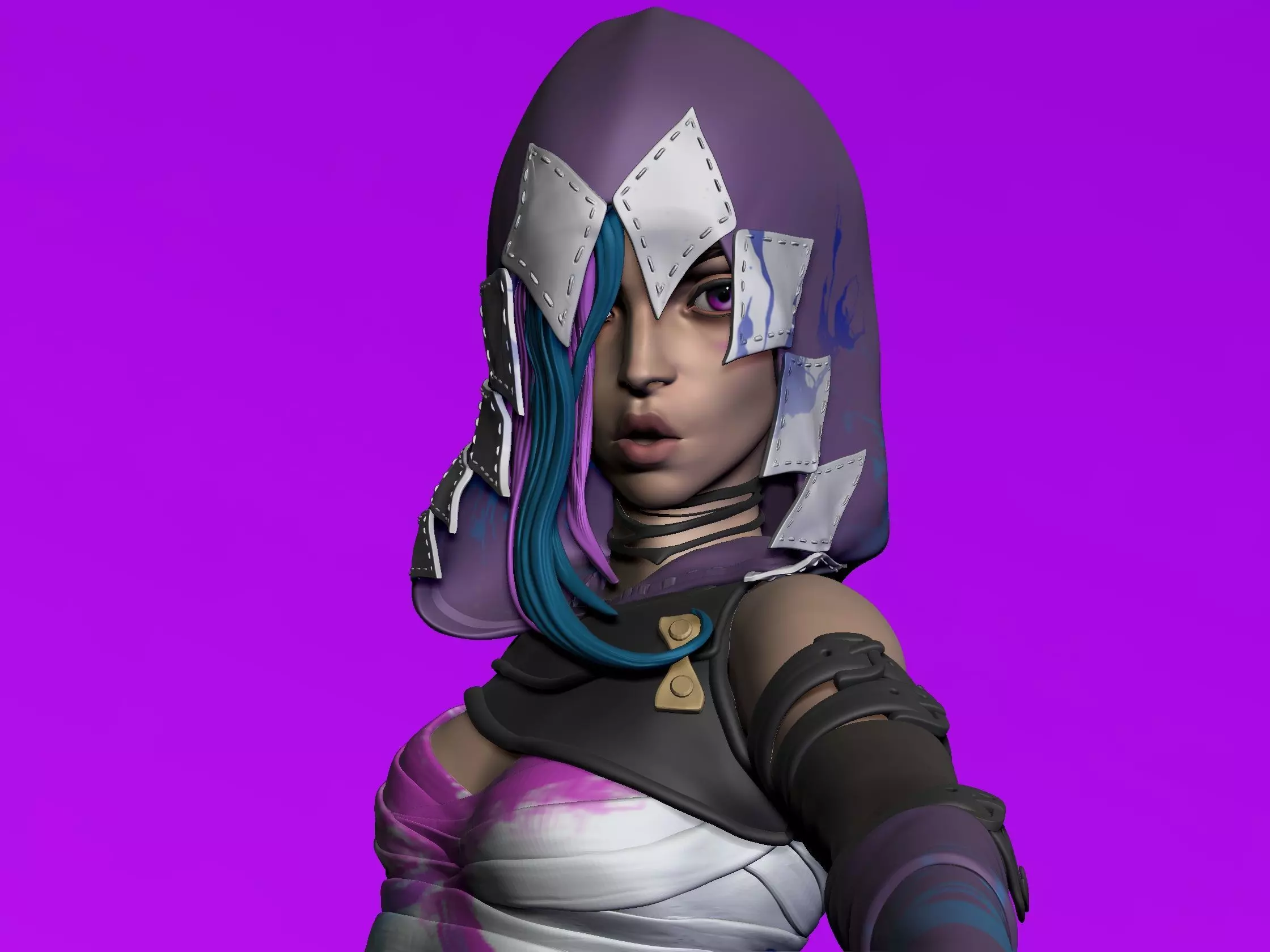 Jinx Arcane Fichier 3D Zbrush 3D print model_5