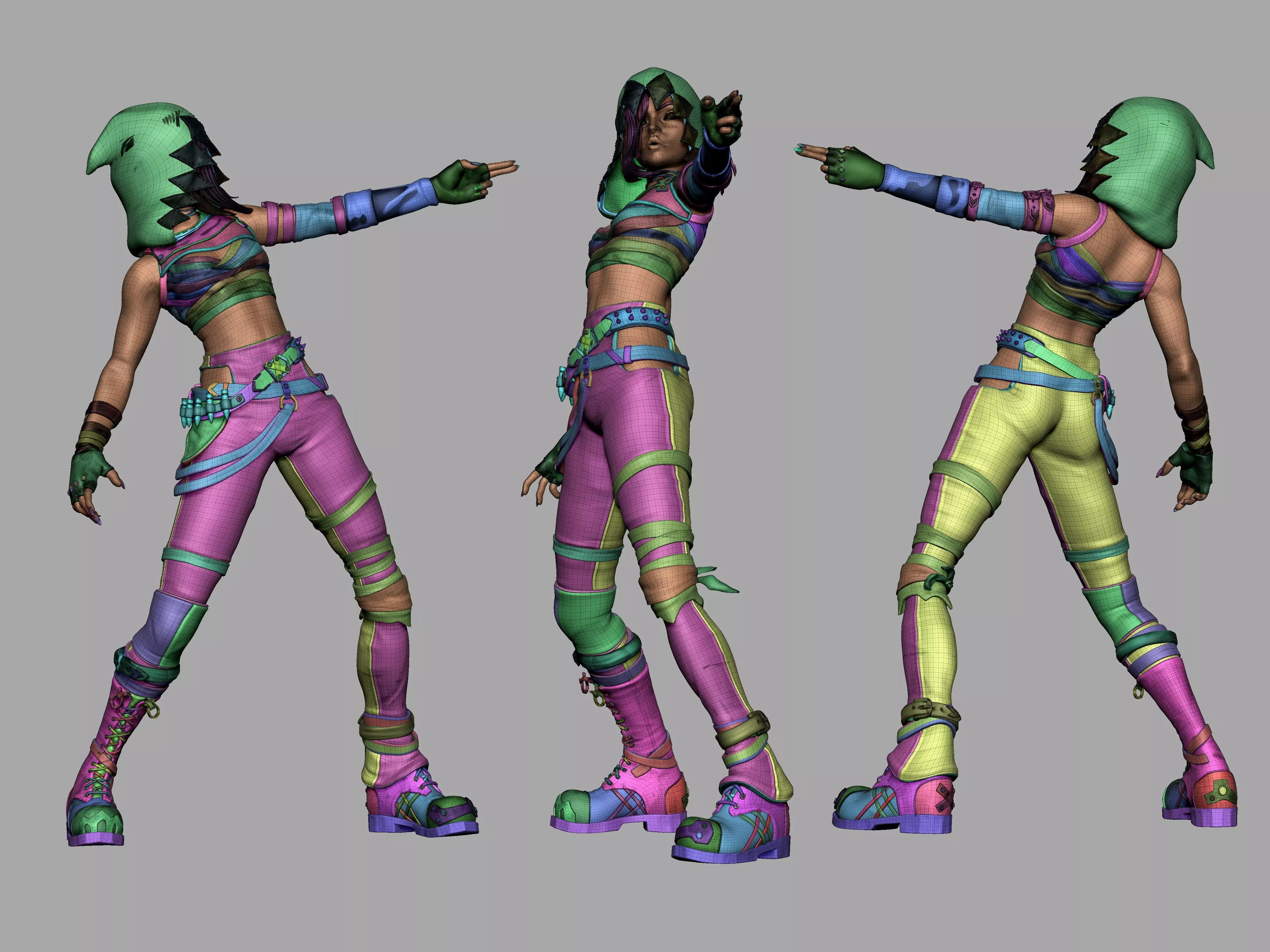 Jinx Arcane Fichier 3D Zbrush 3D print model_8