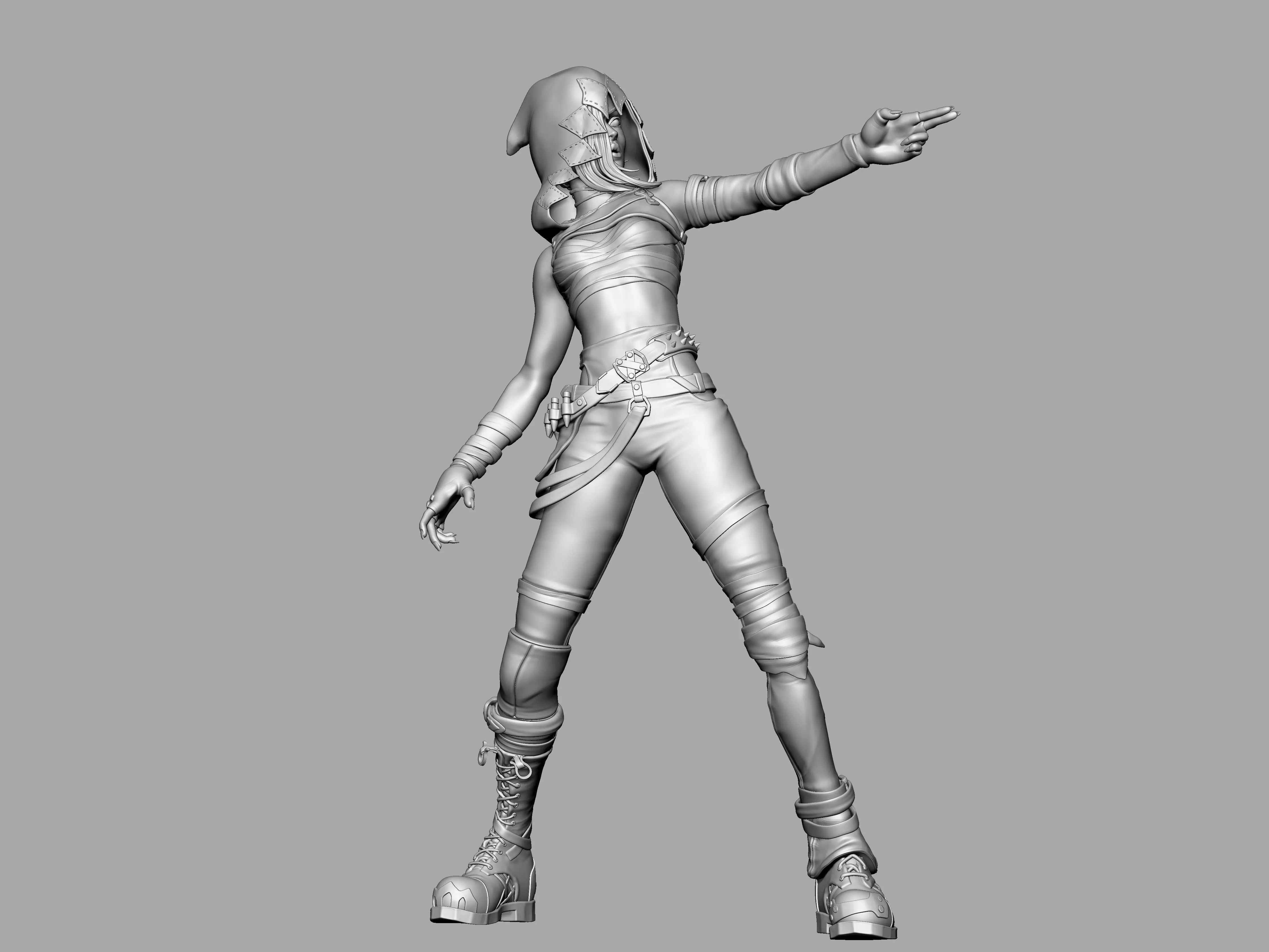 Jinx Arcane Fichier 3D Zbrush 3D print model_11