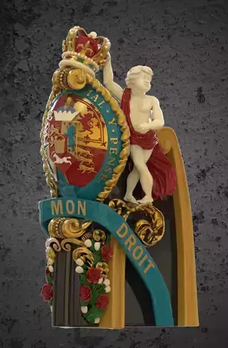 HMS Victory Figurehead decorations  3D print model