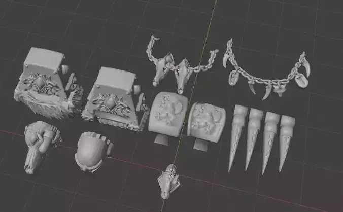 Space Viking Wolves Contemptor dreadnaught bits