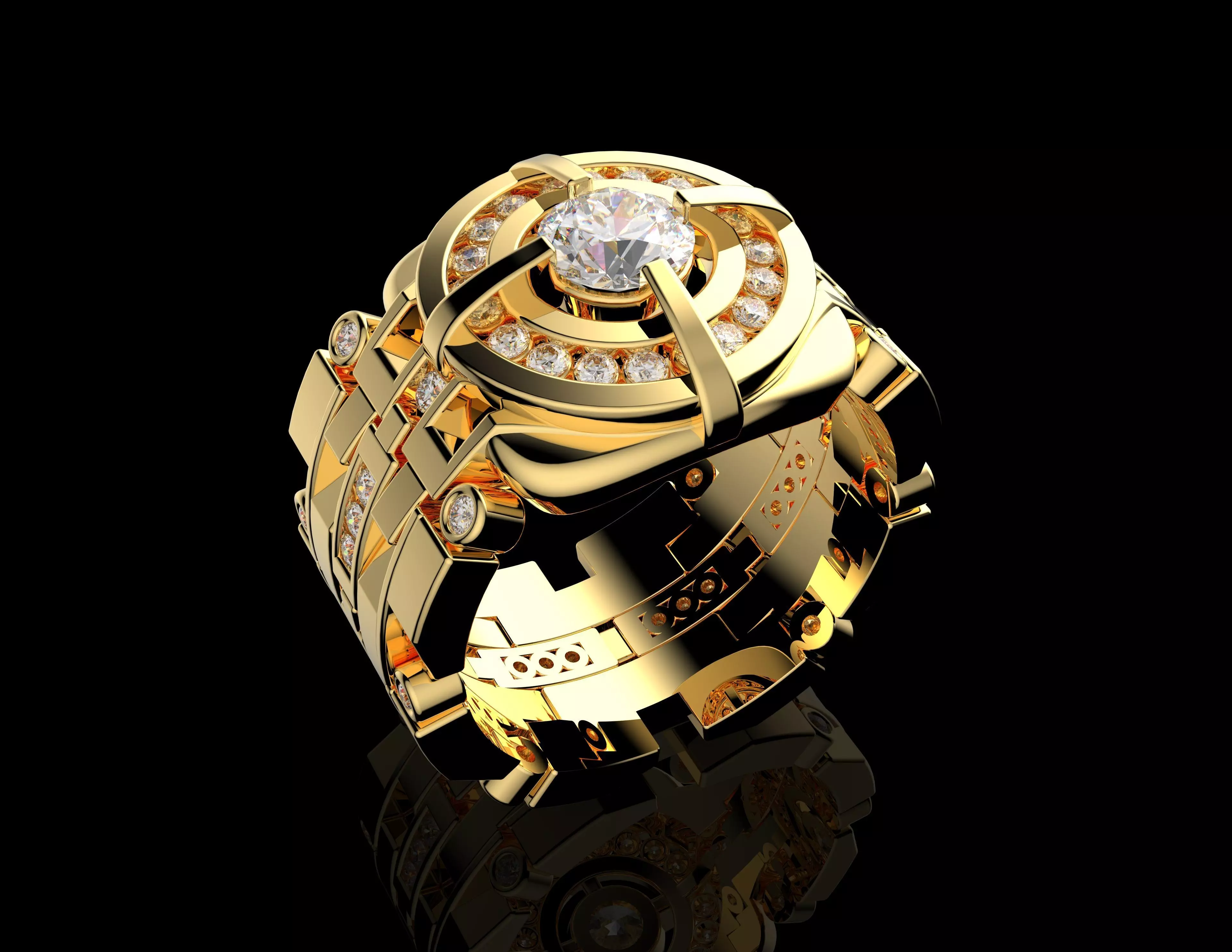 Gold N1434 3D print model_5