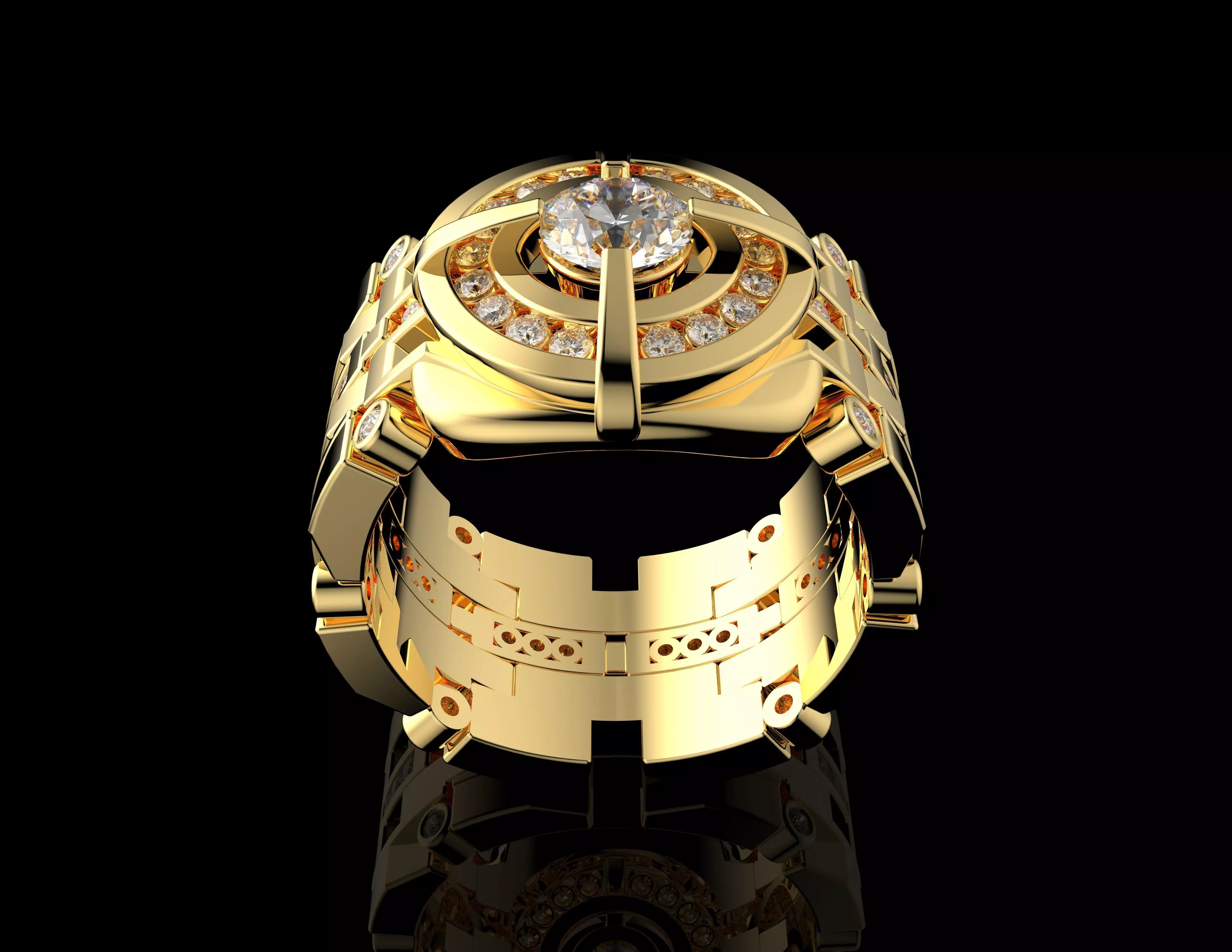 Gold N1434 3D print model_2