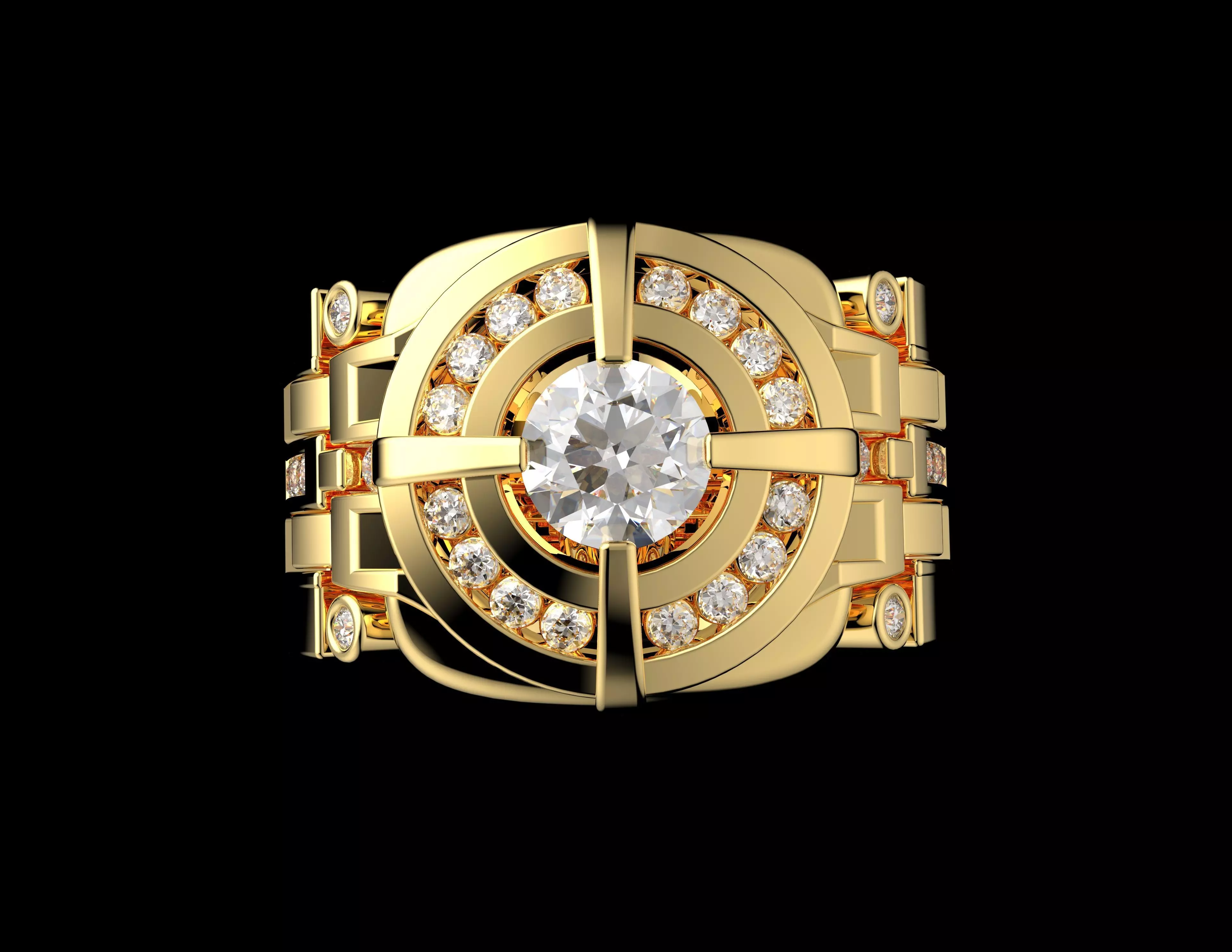 Gold N1434 3D print model_1