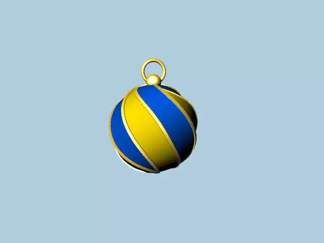volleyball ball pendant 3D print model_2