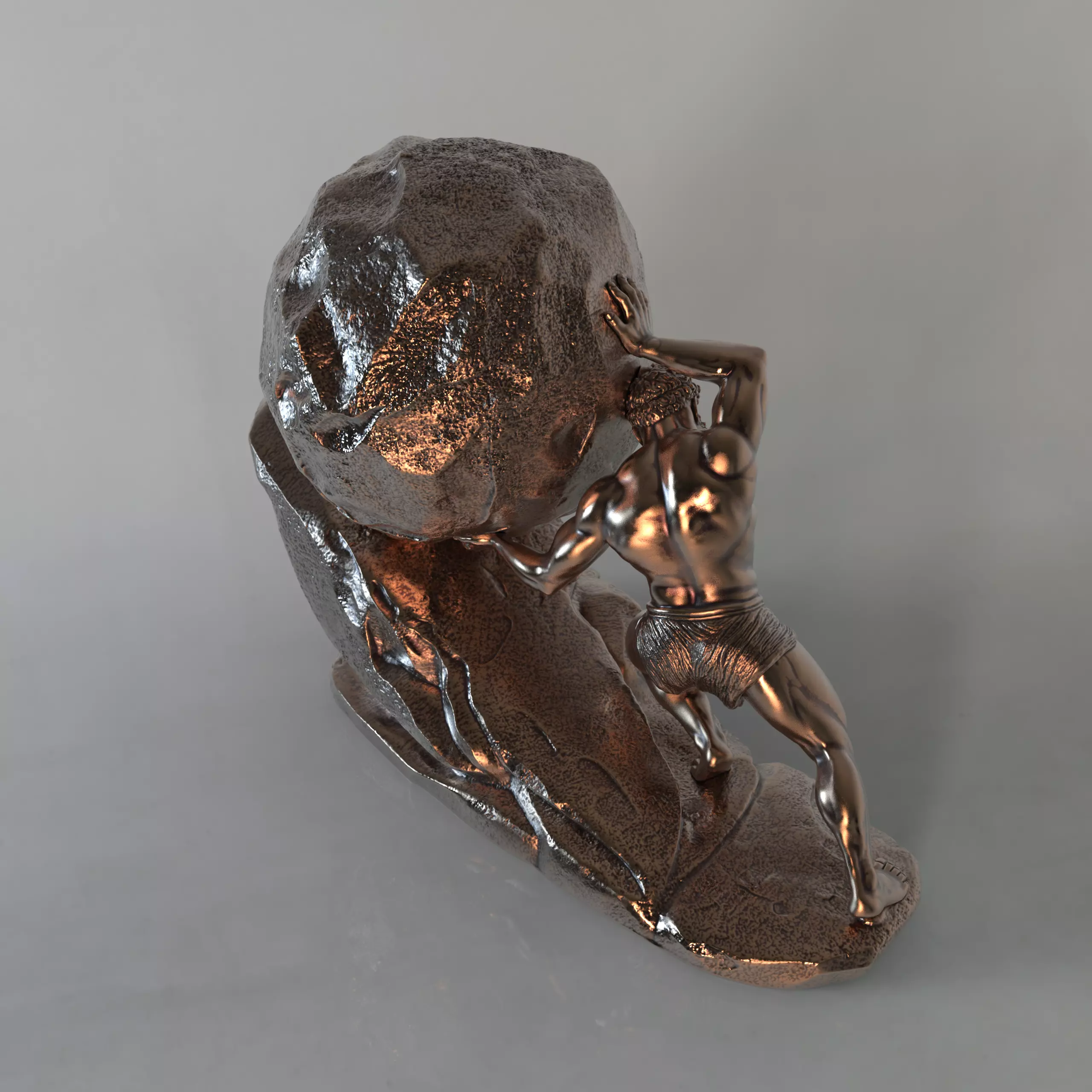 Sisyphus  The Eternal Struggle 3D print model_10