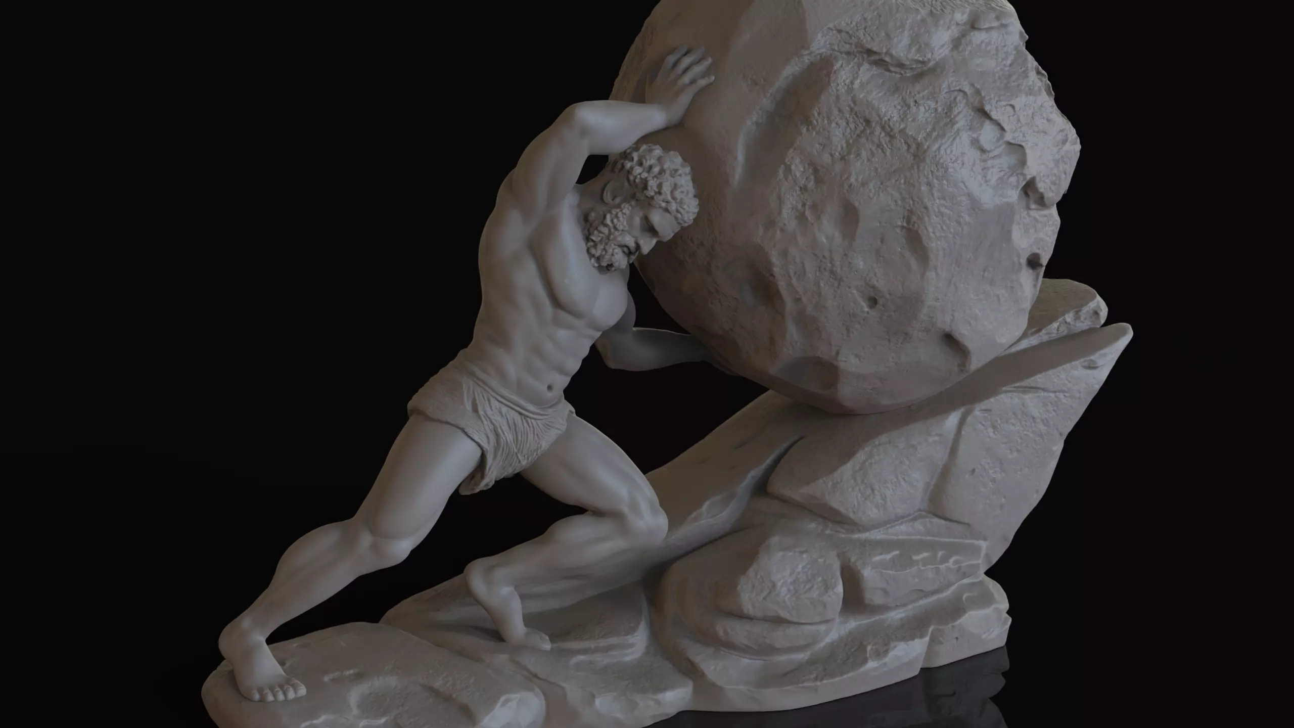 Sisyphus  The Eternal Struggle 3D print model_18
