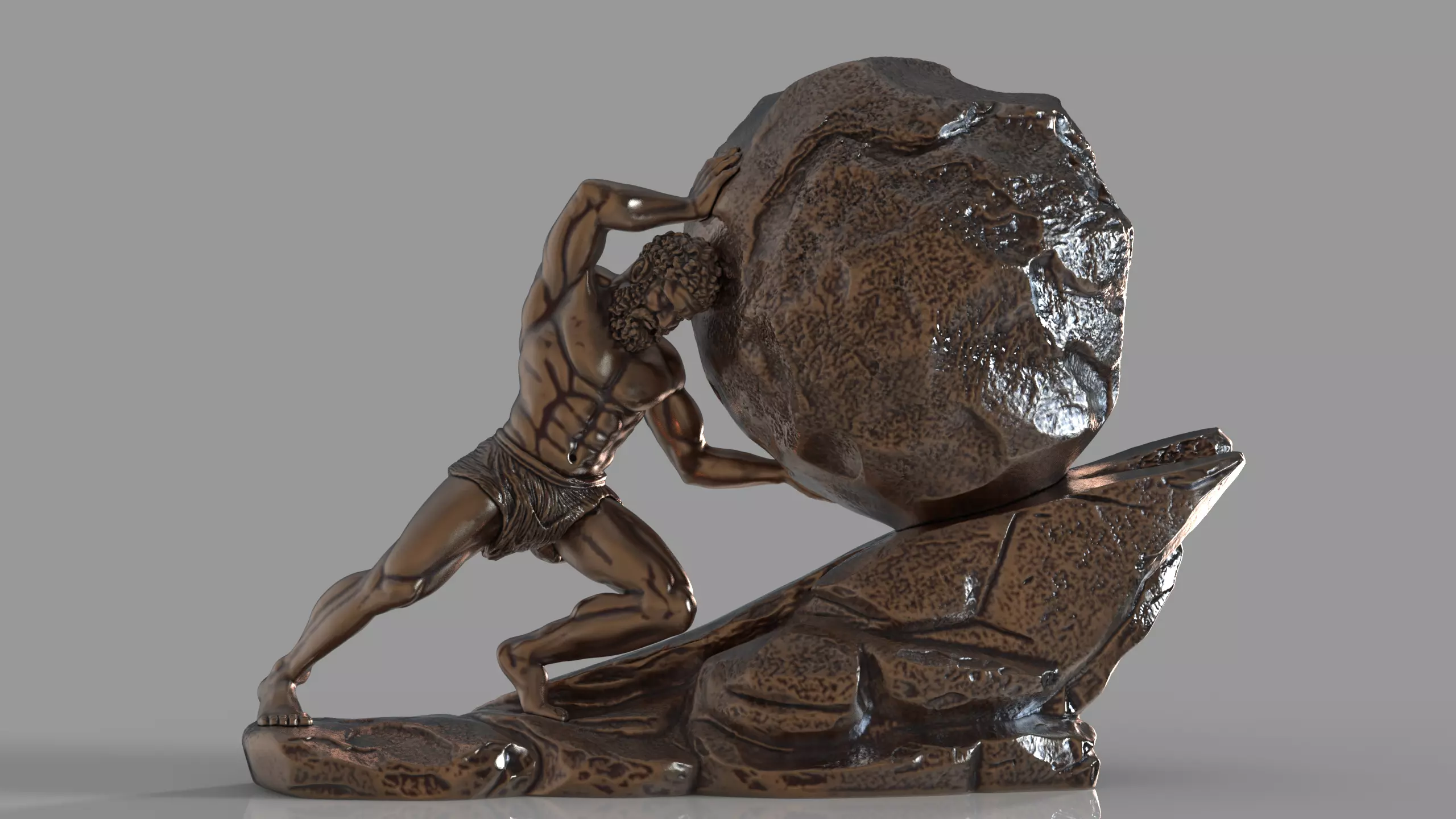 Sisyphus  The Eternal Struggle 3D print model_15