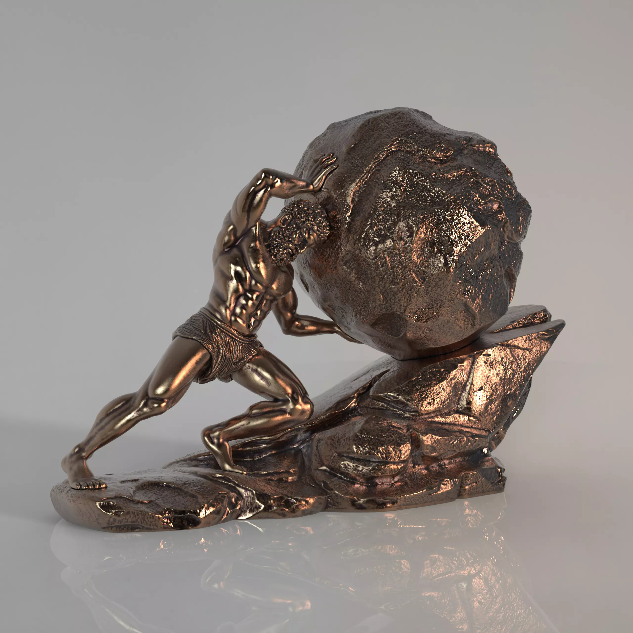 Sisyphus  The Eternal Struggle 3D print model_9