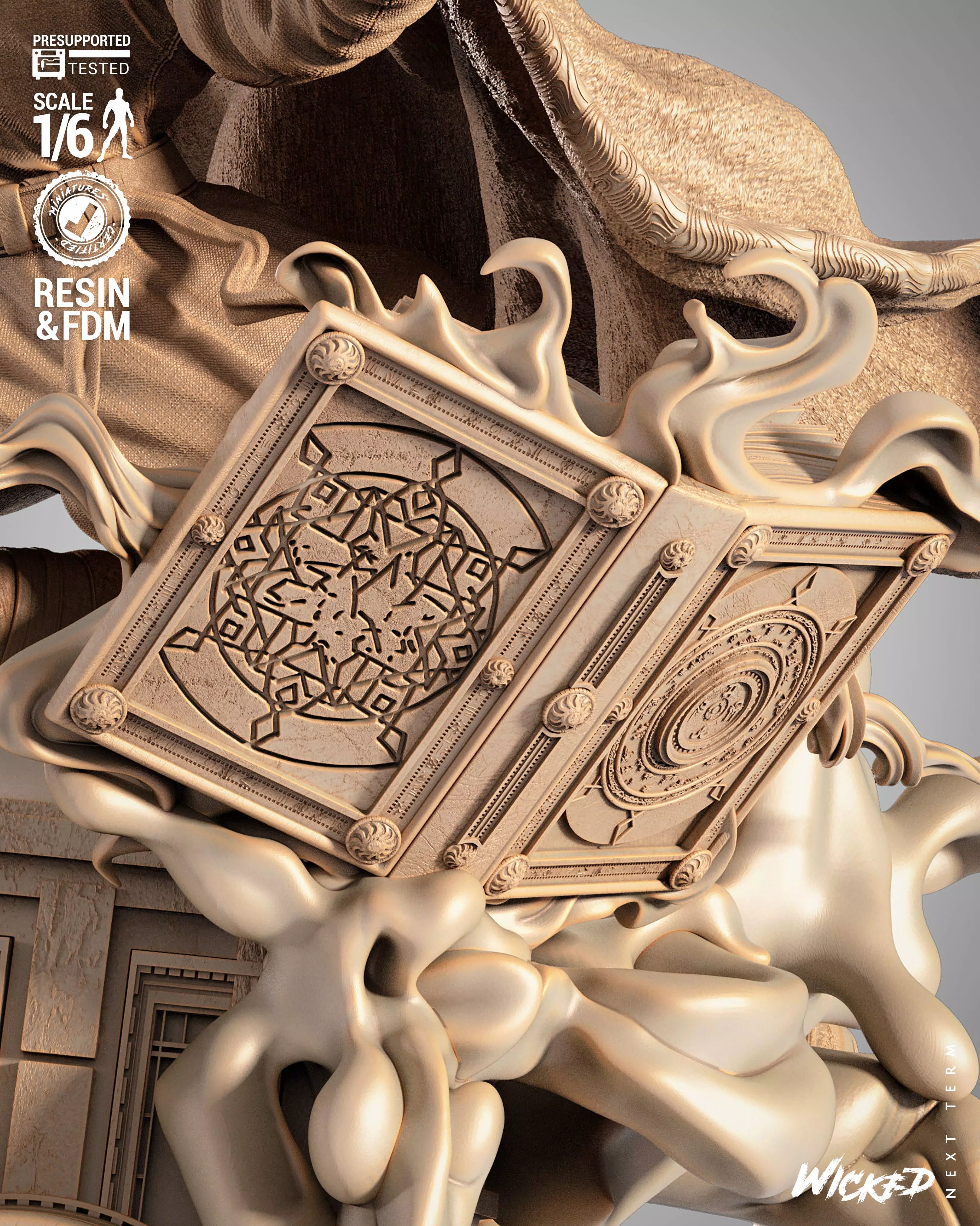 Wicked Marvel Dr Strange Sculpture 3D print model_6