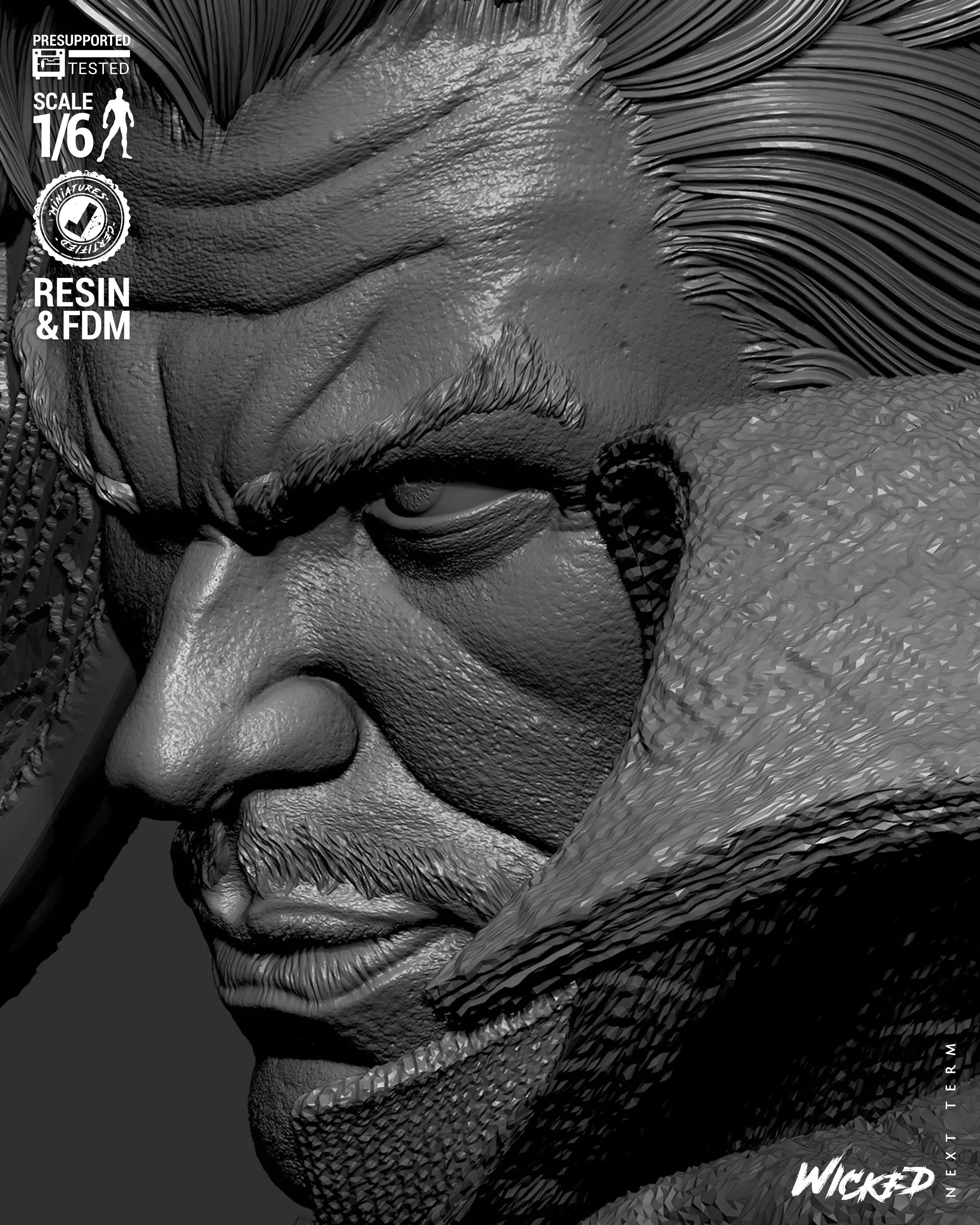 Wicked Marvel Dr Strange Sculpture 3D print model_18