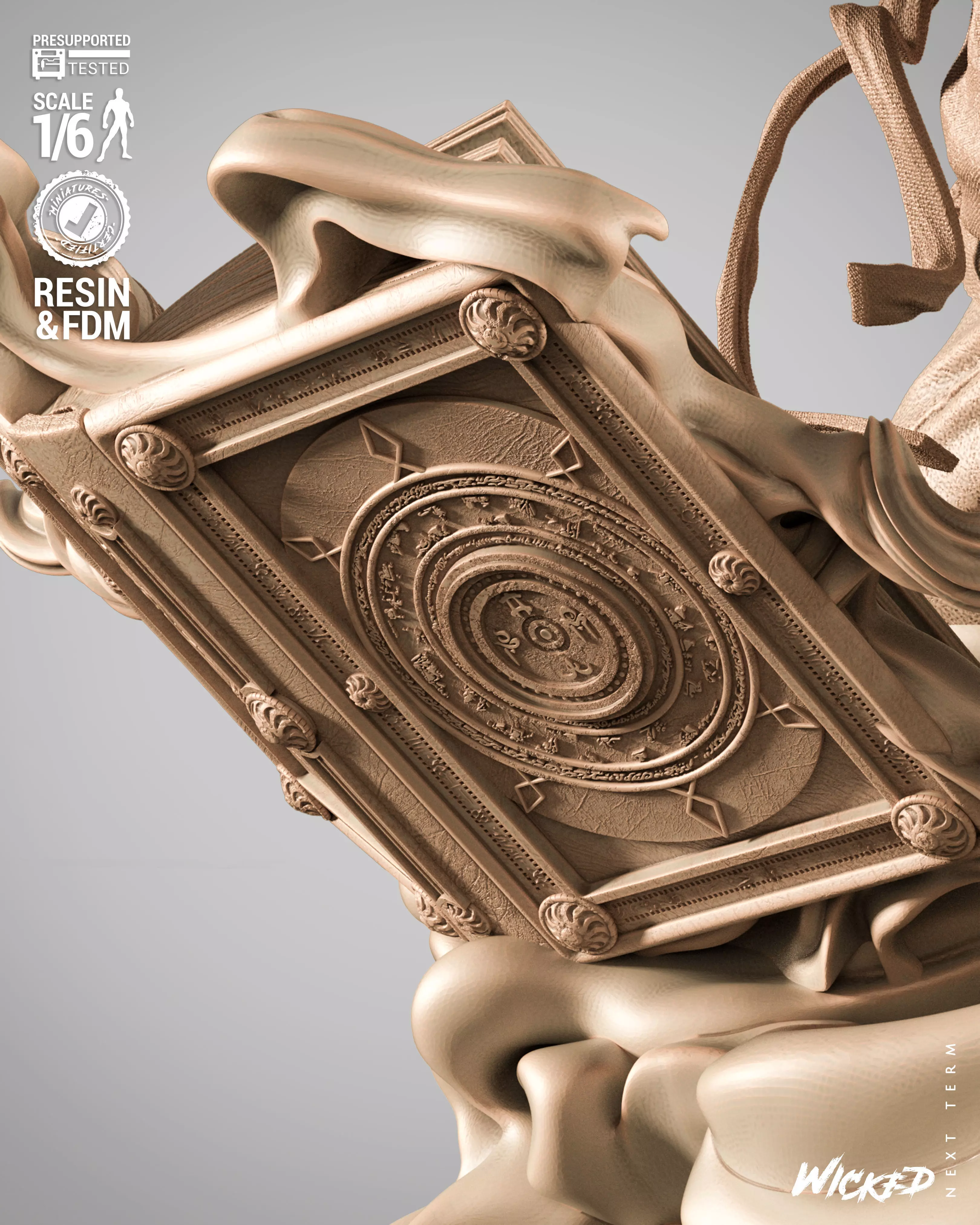 Wicked Marvel Dr Strange Sculpture 3D print model_12