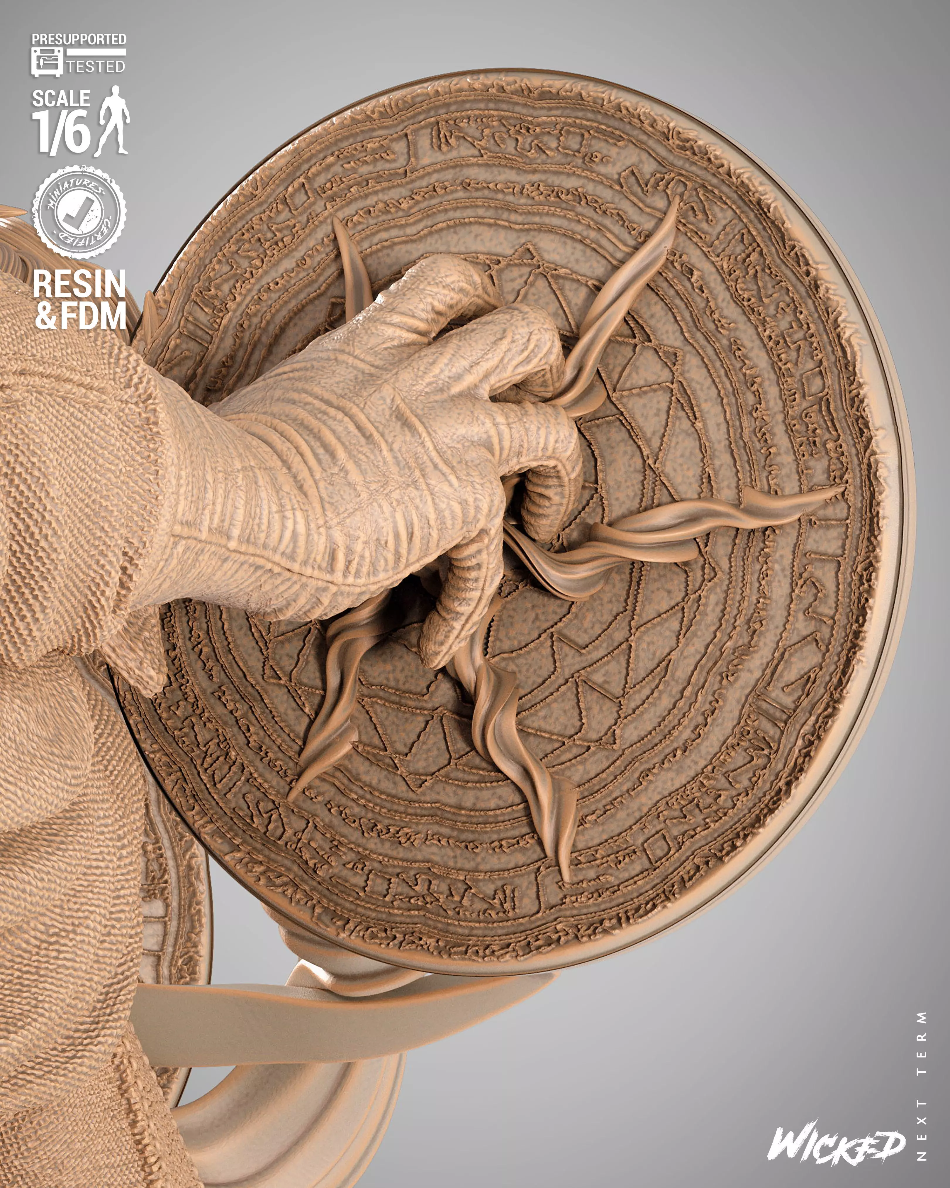 Wicked Marvel Dr Strange Sculpture 3D print model_4