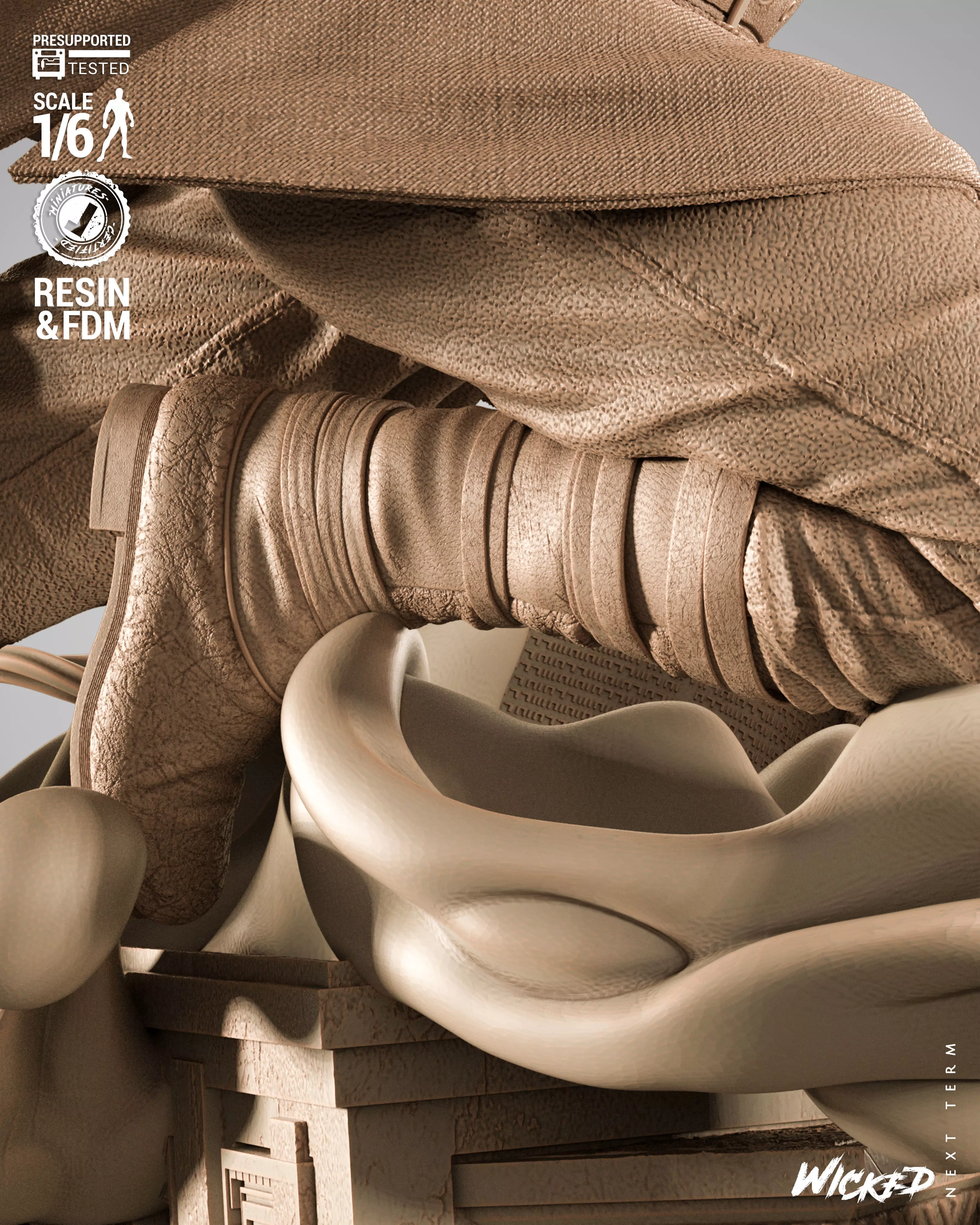 Wicked Marvel Dr Strange Sculpture 3D print model_14