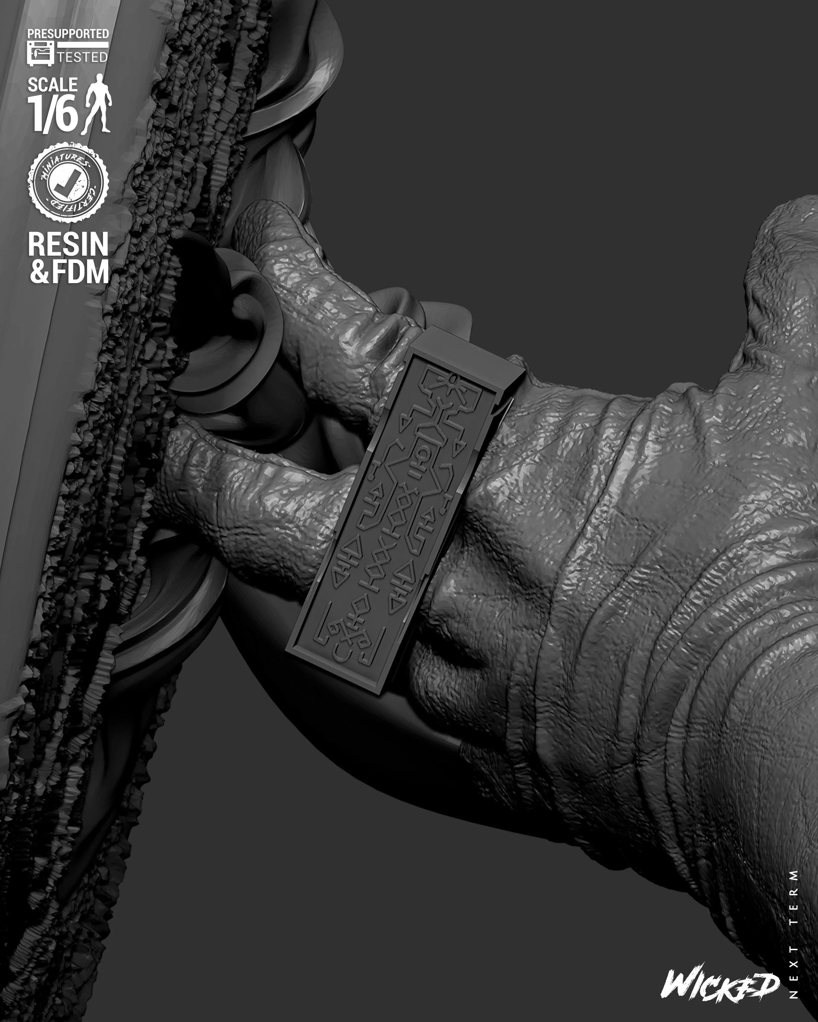 Wicked Marvel Dr Strange Sculpture 3D print model_31