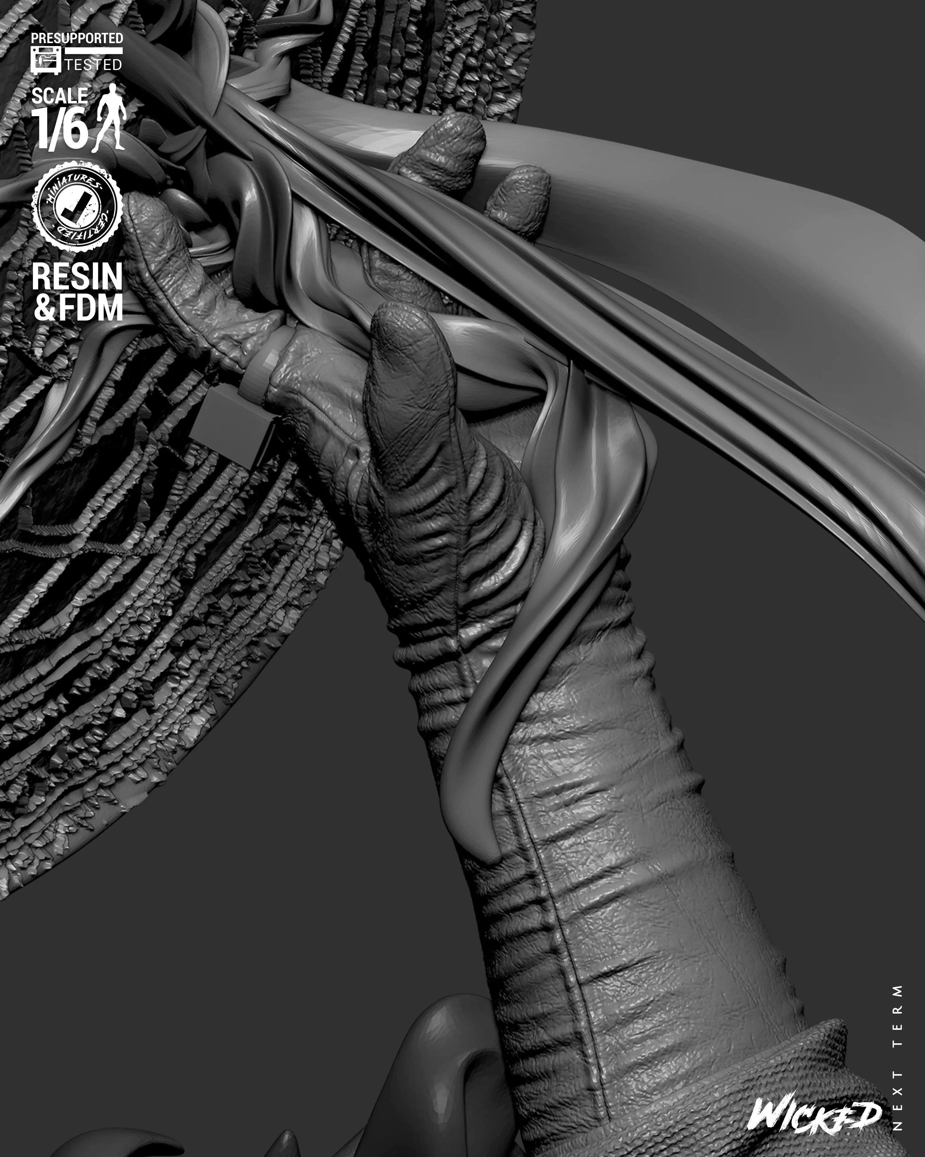 Wicked Marvel Dr Strange Sculpture 3D print model_30