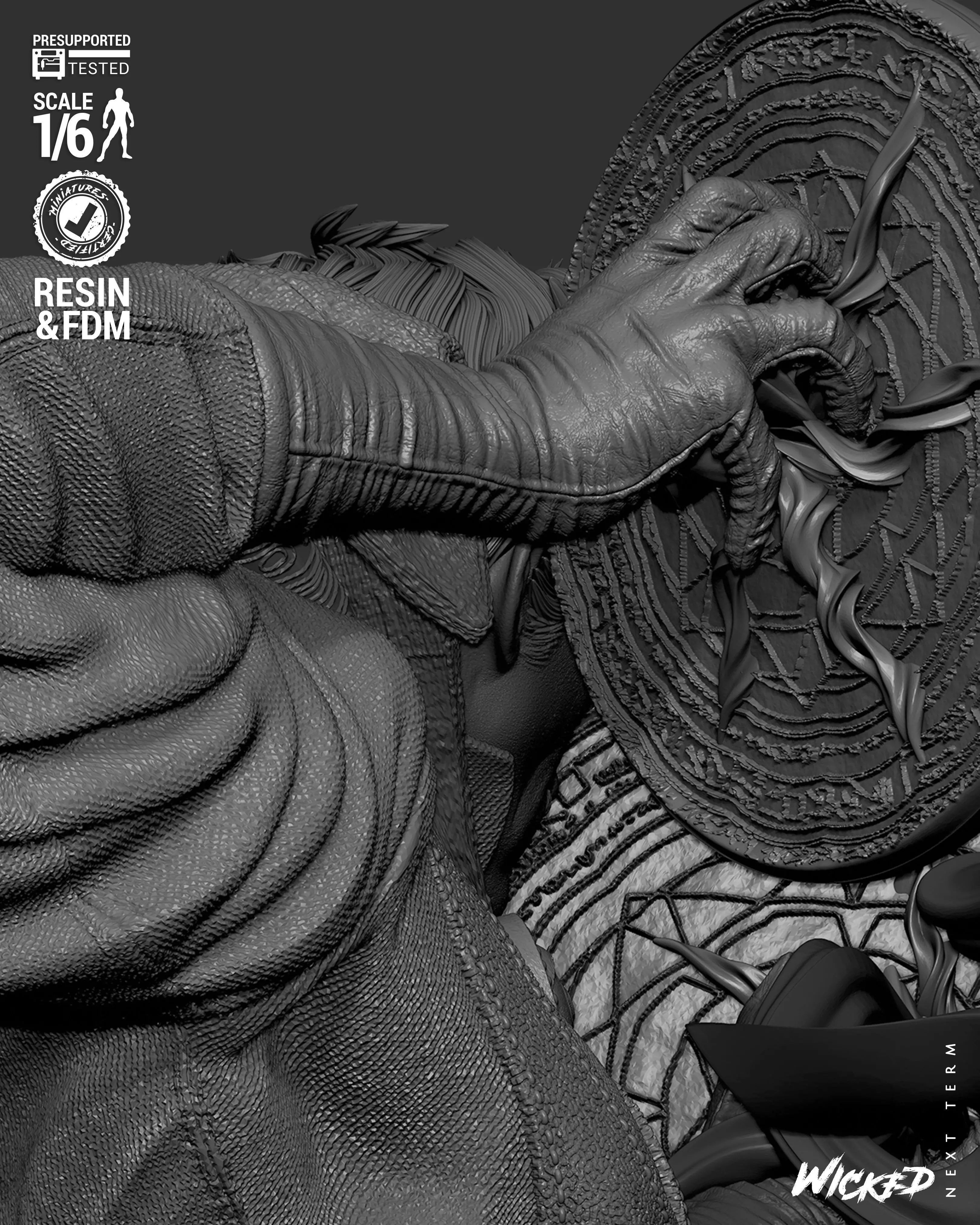 Wicked Marvel Dr Strange Sculpture 3D print model_23