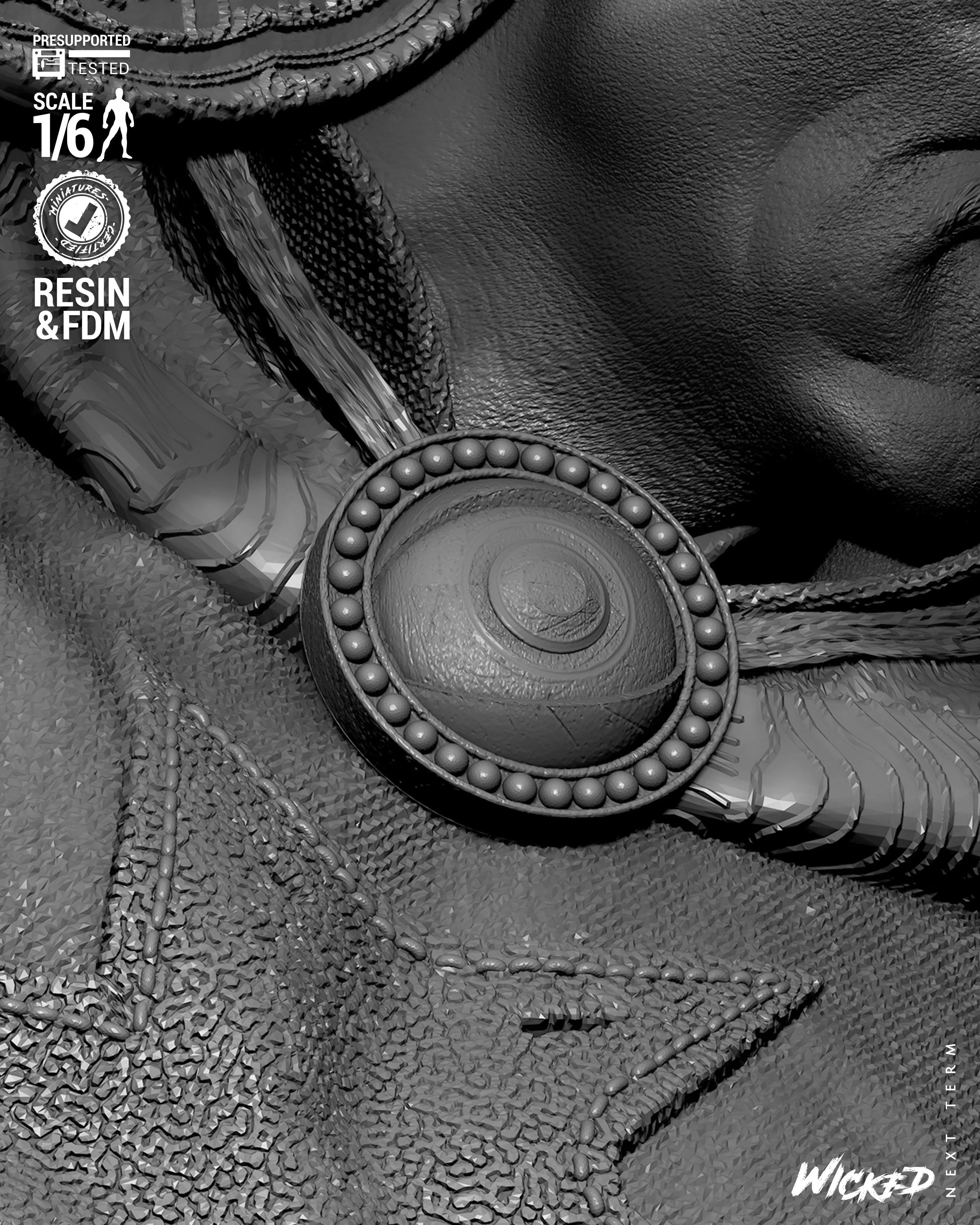 Wicked Marvel Dr Strange Sculpture 3D print model_22