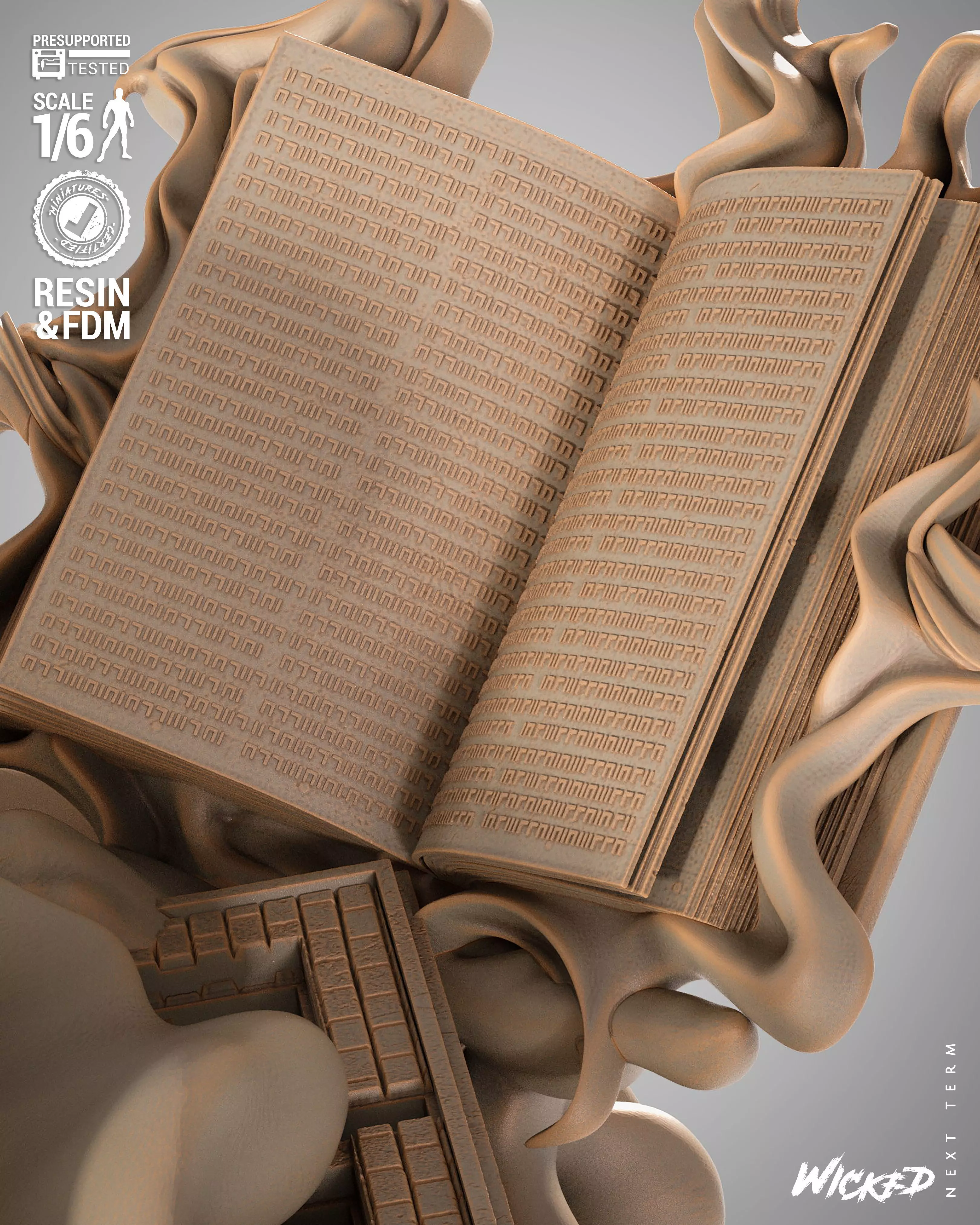 Wicked Marvel Dr Strange Sculpture 3D print model_5