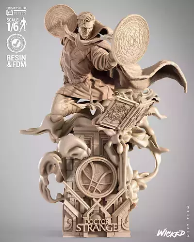 Wicked Marvel Dr Strange Sculpture  3D print model