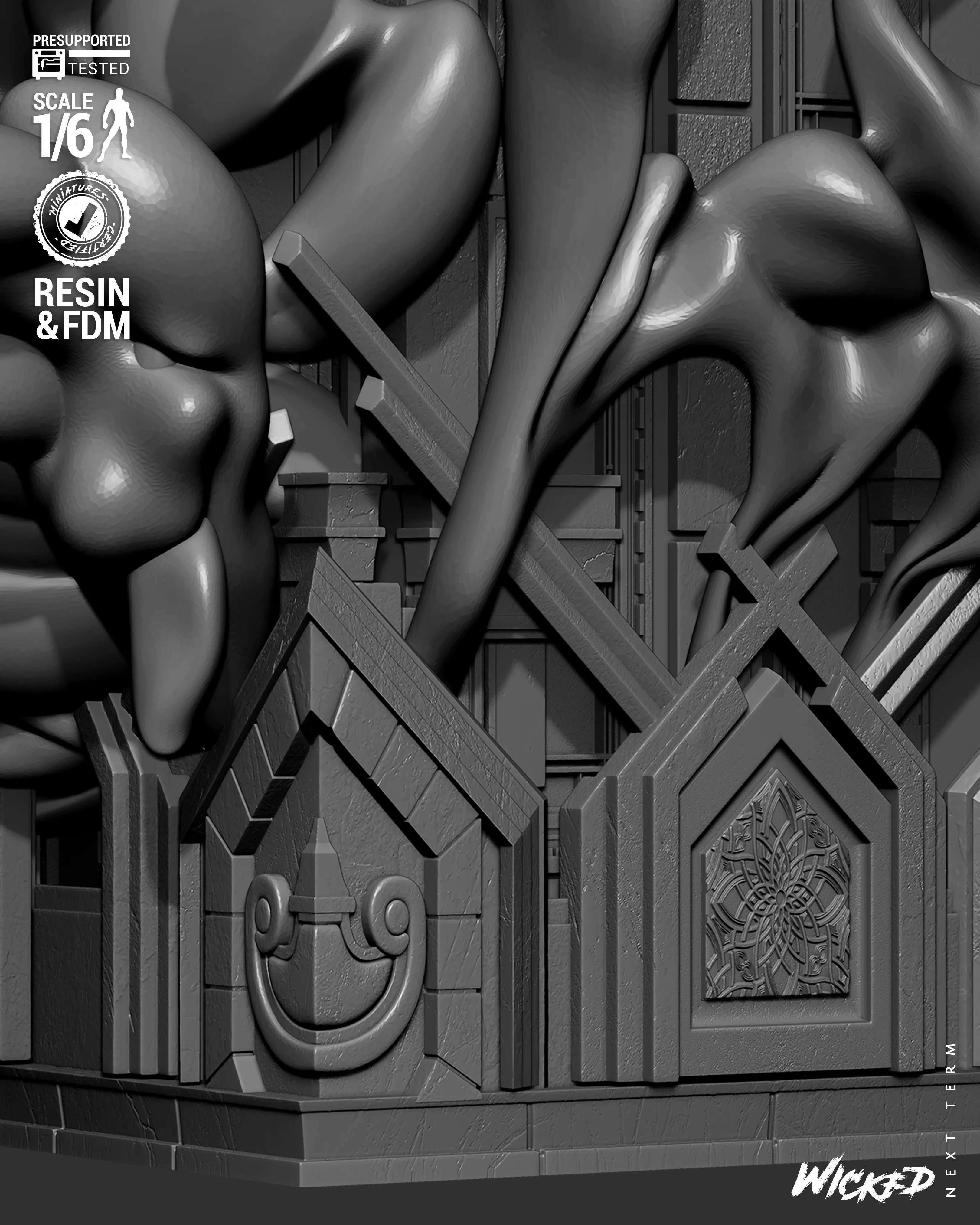 Wicked Marvel Dr Strange Sculpture 3D print model_32