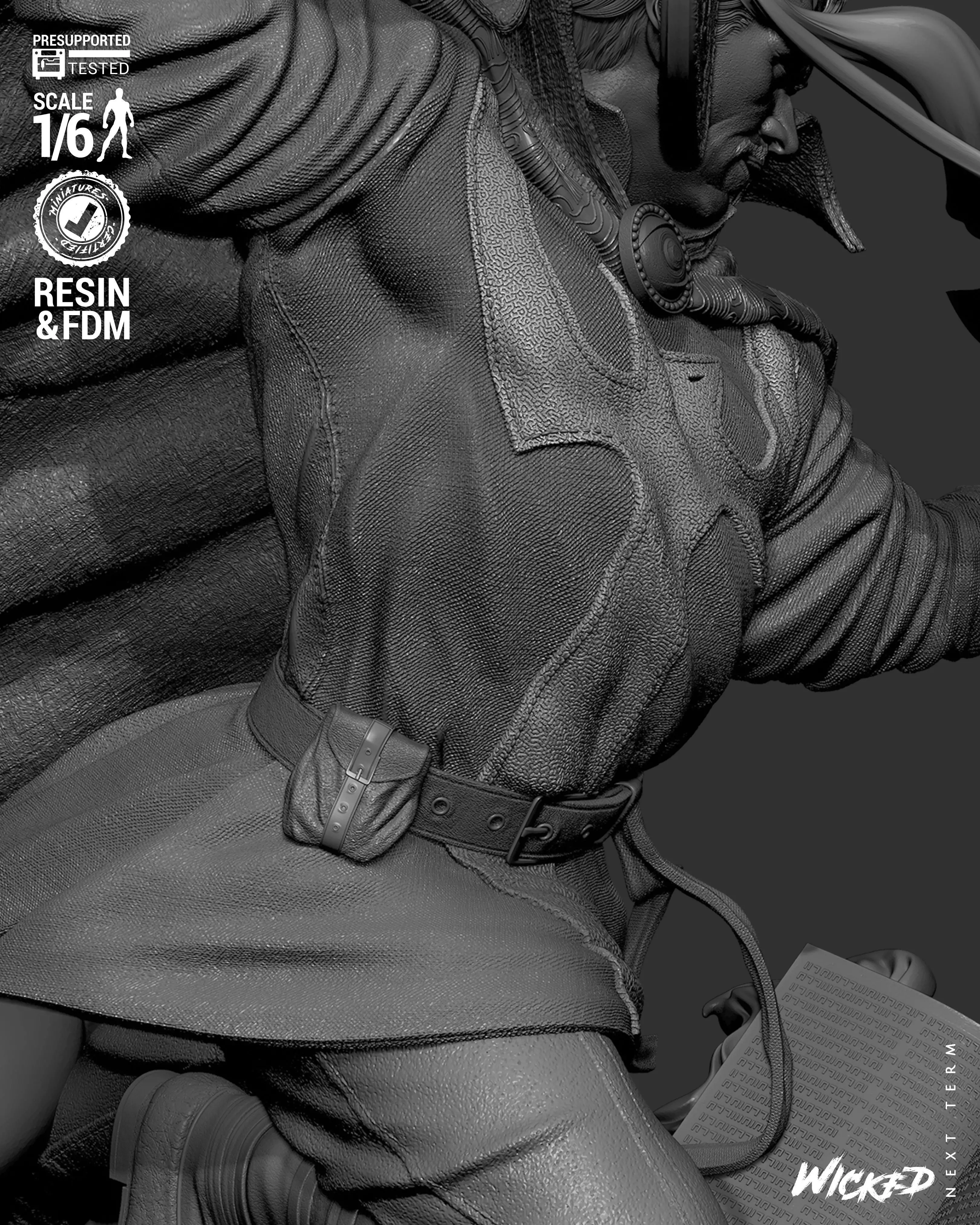 Wicked Marvel Dr Strange Sculpture 3D print model_21