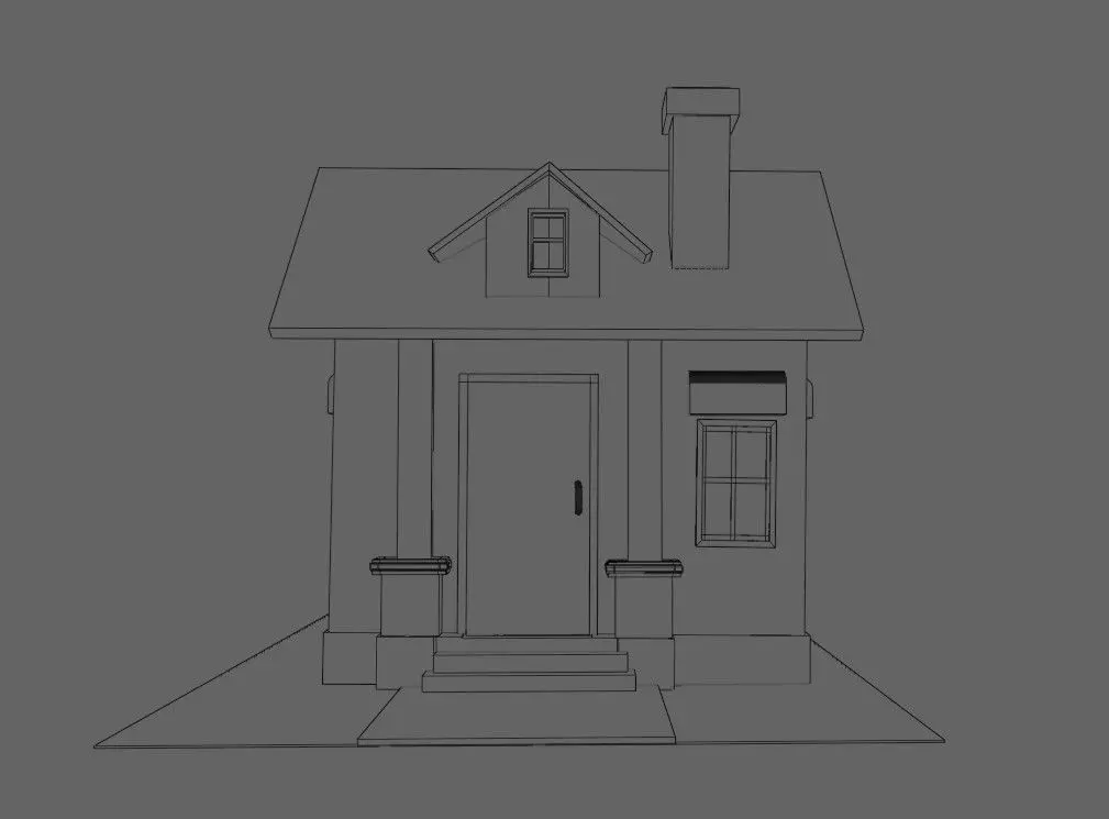 house low-poly games 3dmodel Low-poly 3D model_5