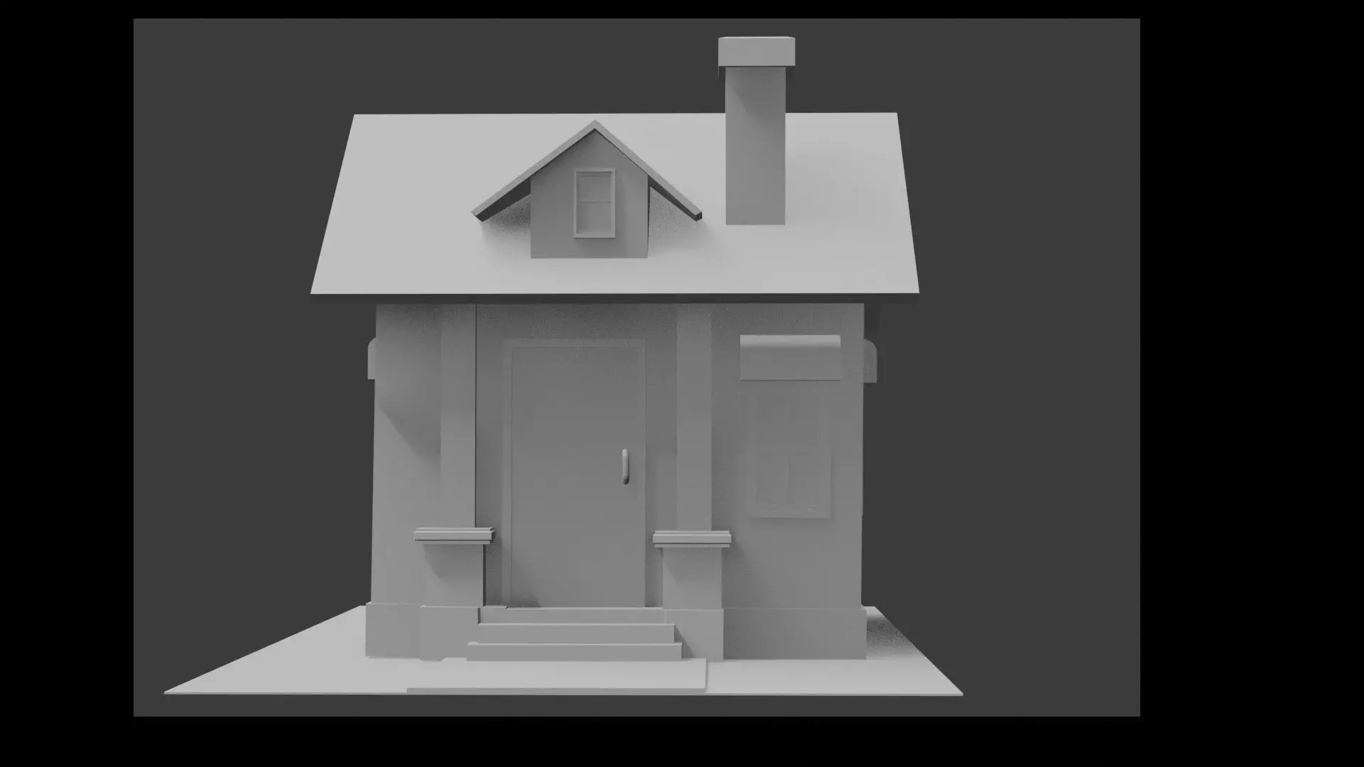 house low-poly games 3dmodel Low-poly 3D model_3
