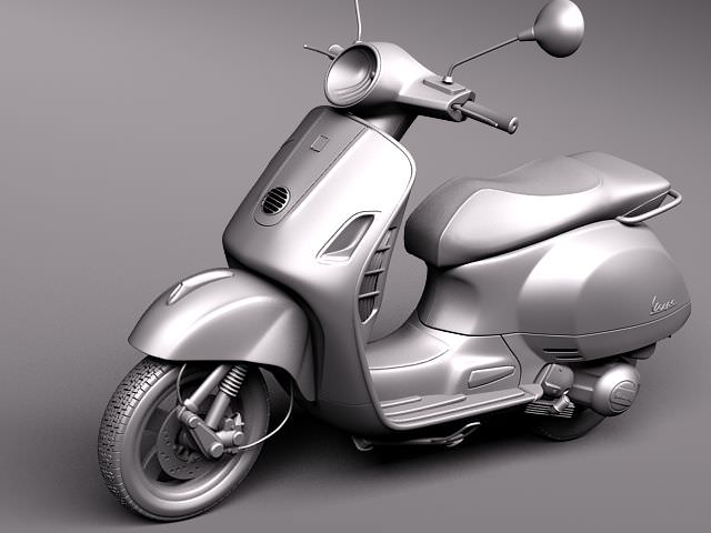 Vespa GTS 300 Super 2011 3D model_11