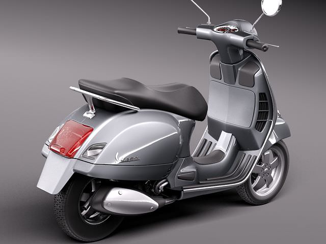 Vespa GTS 300 Super 2011 3D model_4