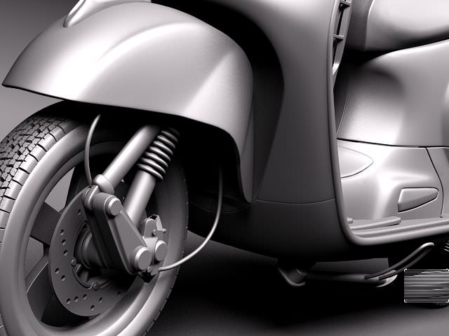 Vespa GTS 300 Super 2011 3D model_10