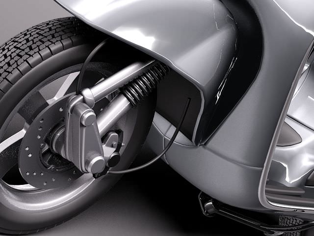 Vespa GTS 300 Super 2011 3D model_2