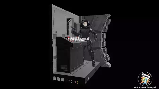 Star Wars Superlaser Tunnel Station for action figures