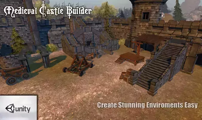Medieval Castle Builder 1 0 Low-poly 3D model