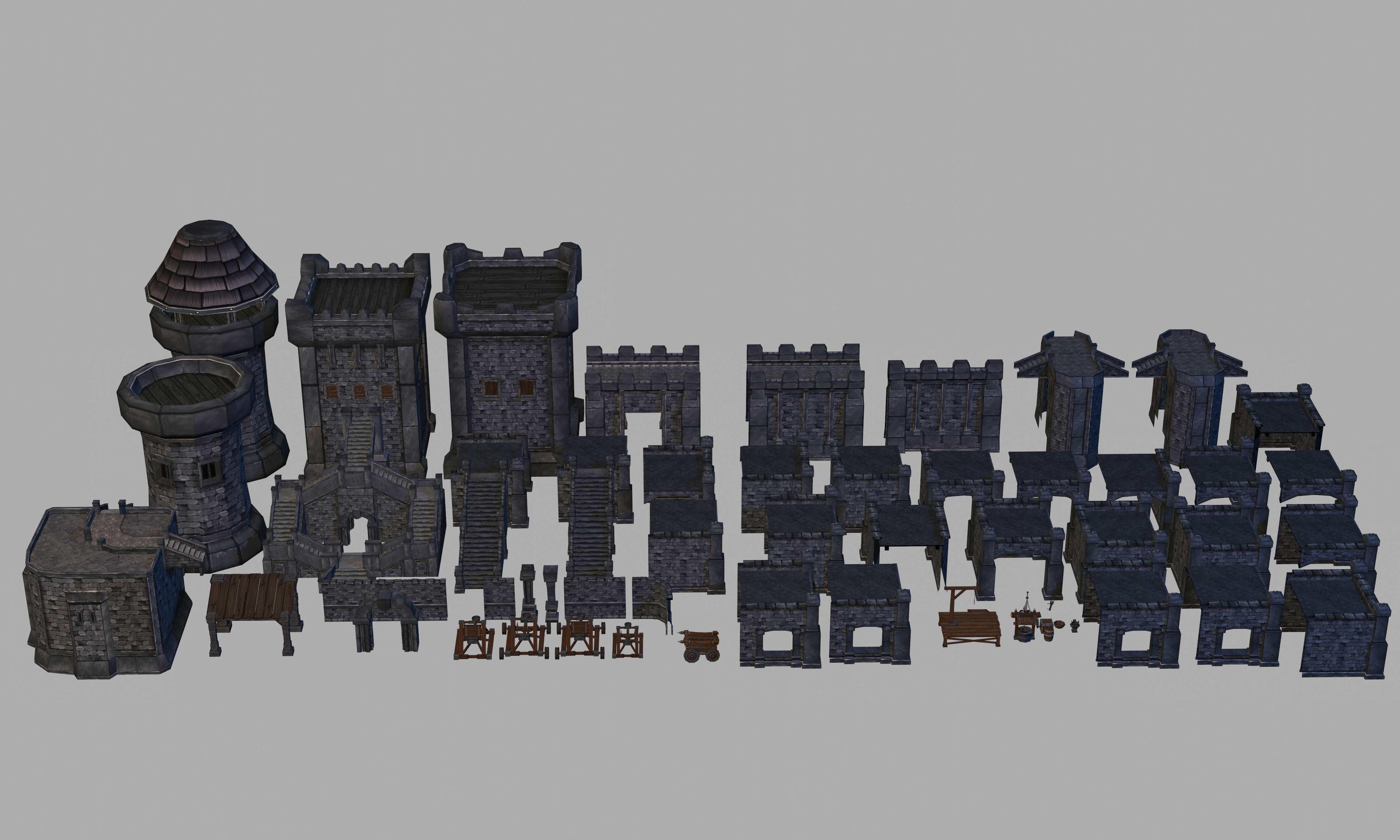 Medieval Castle Builder 1 0 Low-poly 3D model_2