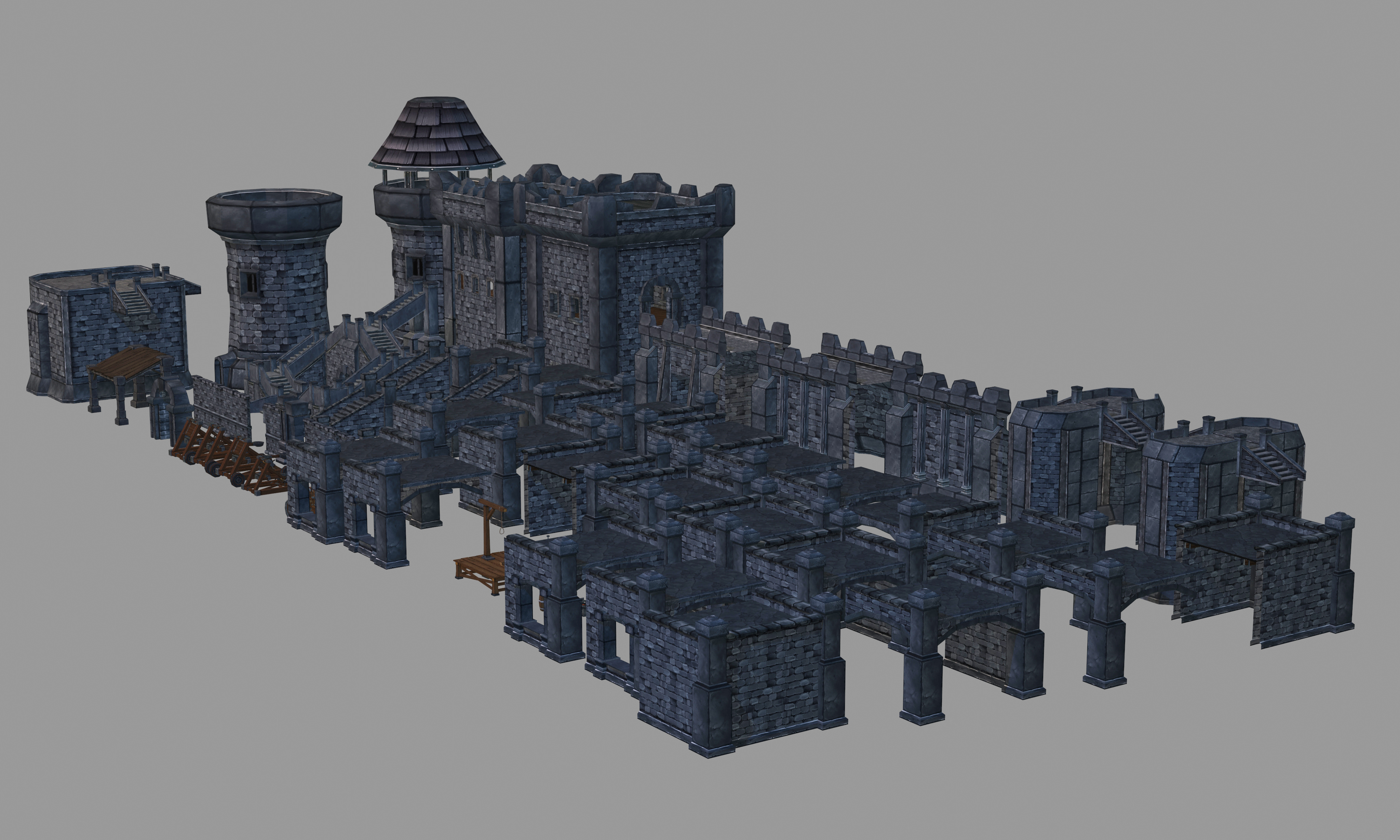 Medieval Castle Builder 1 0 Low-poly 3D model_4
