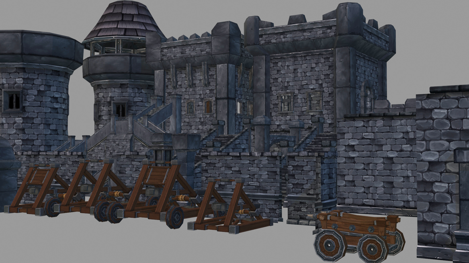 Medieval Castle Builder 1 0 Low-poly 3D model_5