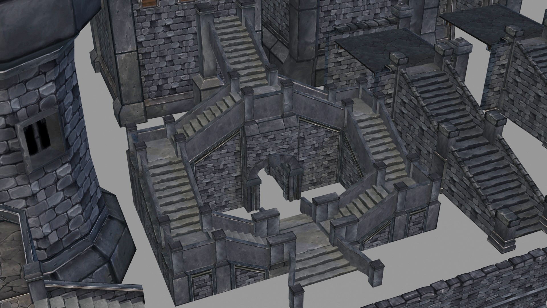 Medieval Castle Builder 1 0 Low-poly 3D model_7