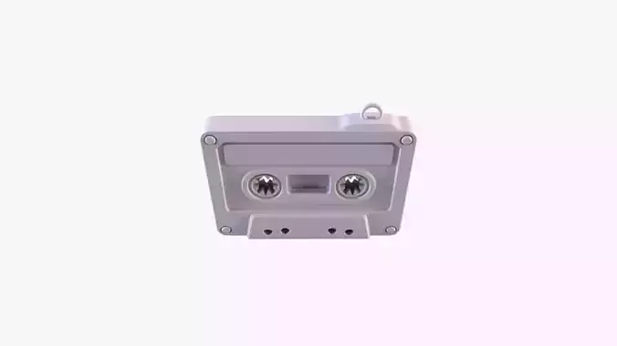 Vintage Cassette Keychain 3D STL File Printable Old School Charm 3D print model