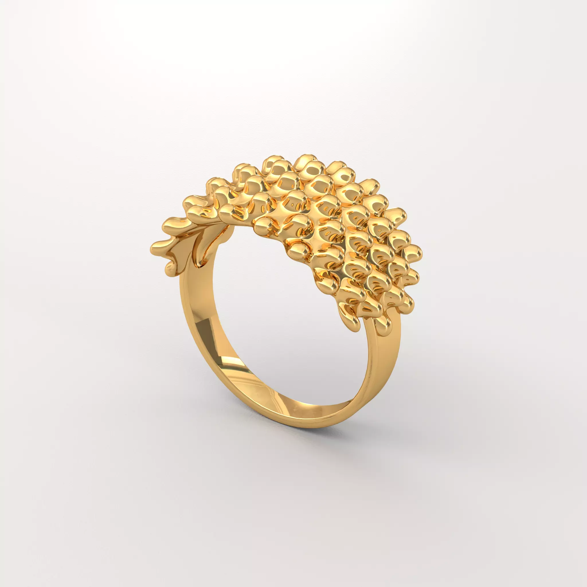 Blobs ring 3D Jewlery - Sizes 7 to 31 3D print model_0