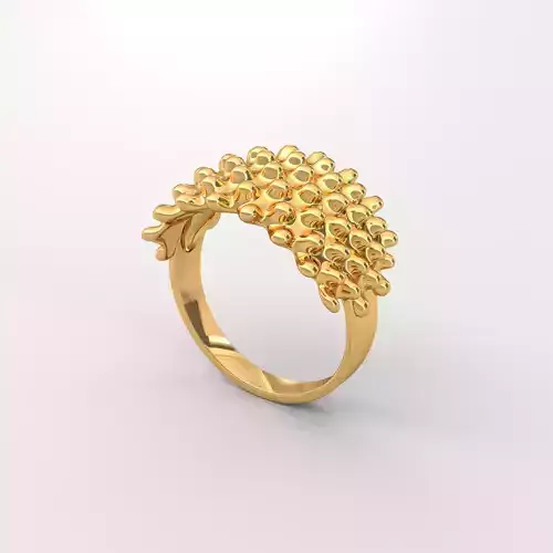 Blobs ring 3D Jewlery - Sizes 7 to 31