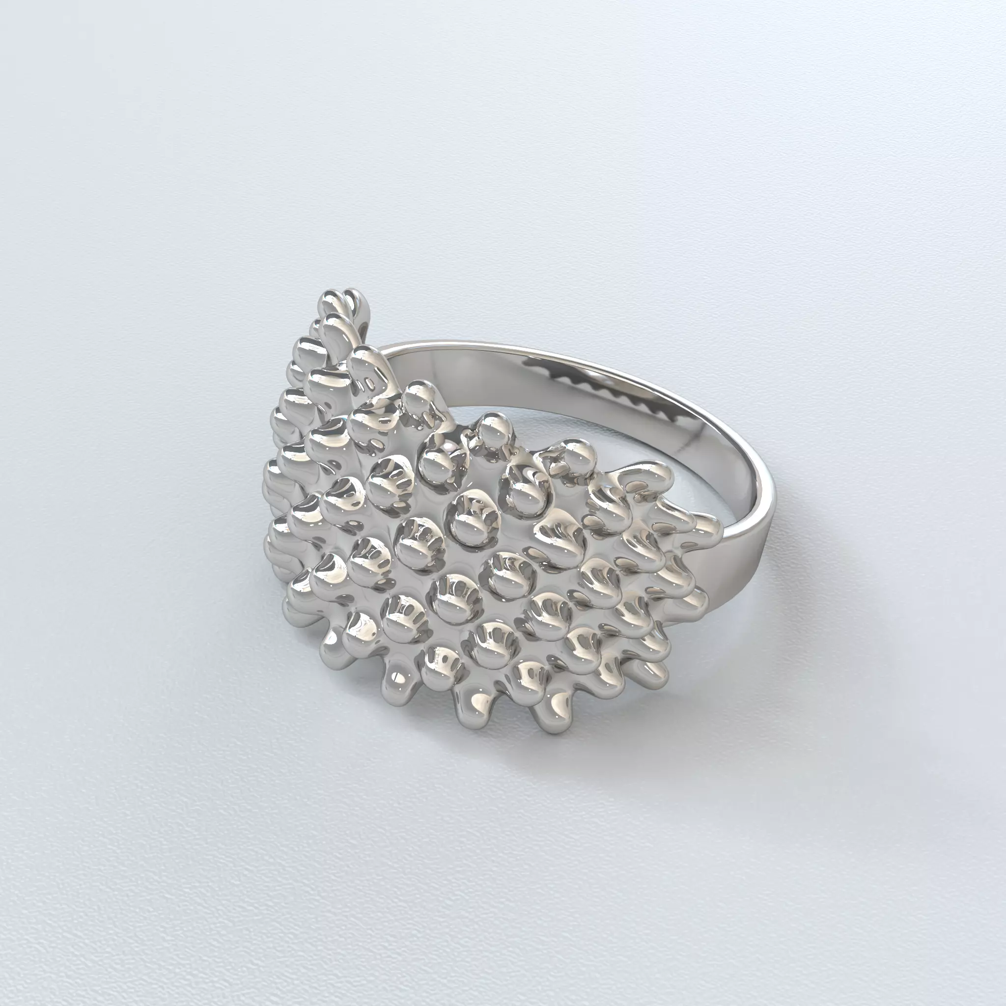 Blobs ring 3D Jewlery - Sizes 7 to 31 3D print model_5