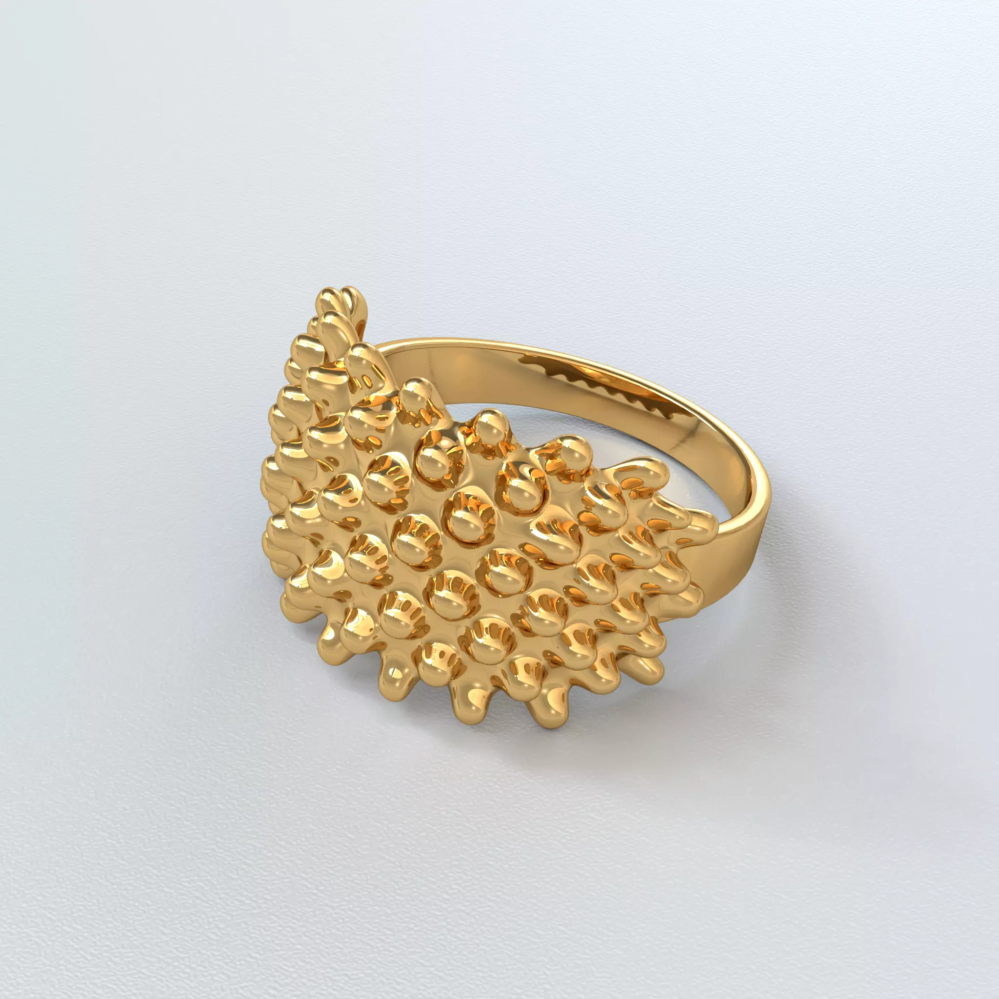 Blobs ring 3D Jewlery - Sizes 7 to 31 3D print model_1