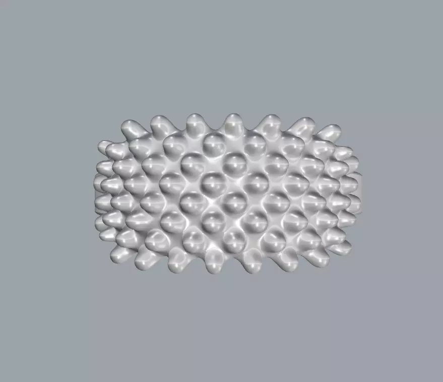 Blobs ring 3D Jewlery - Sizes 7 to 31 3D print model_9