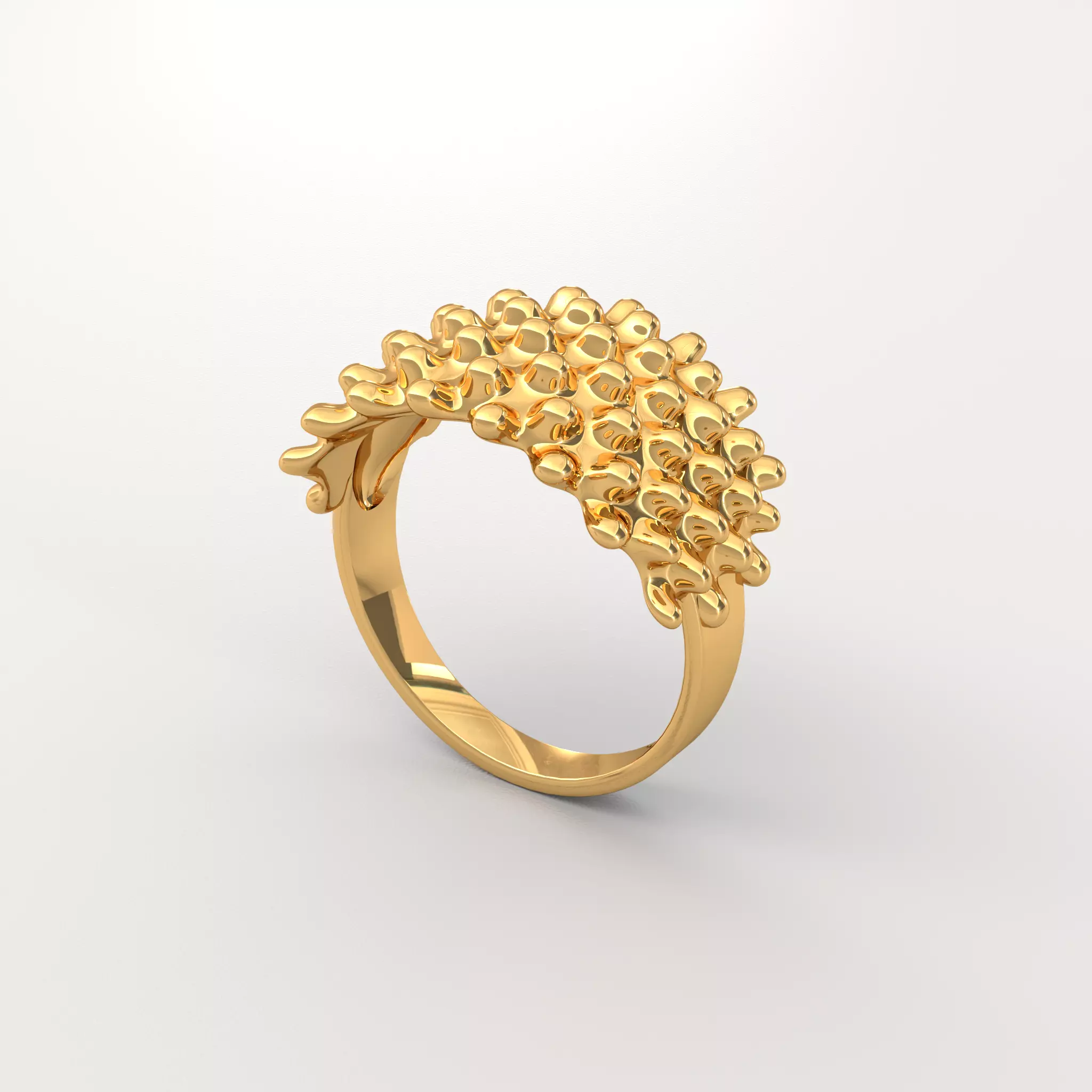 Blobs ring 3D Jewlery - Sizes 7 to 31 3D print model_12