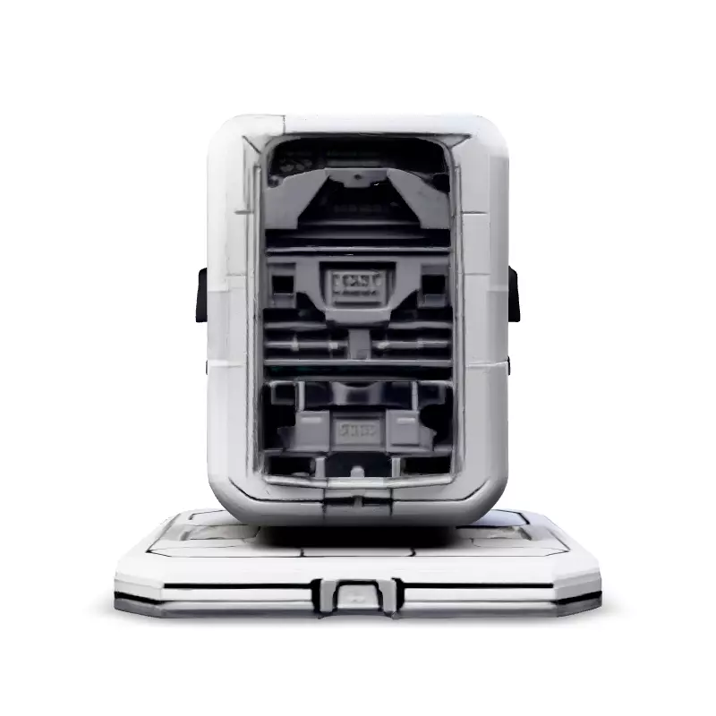 SciFi Data Storage Unit Low-poly 3D model_6